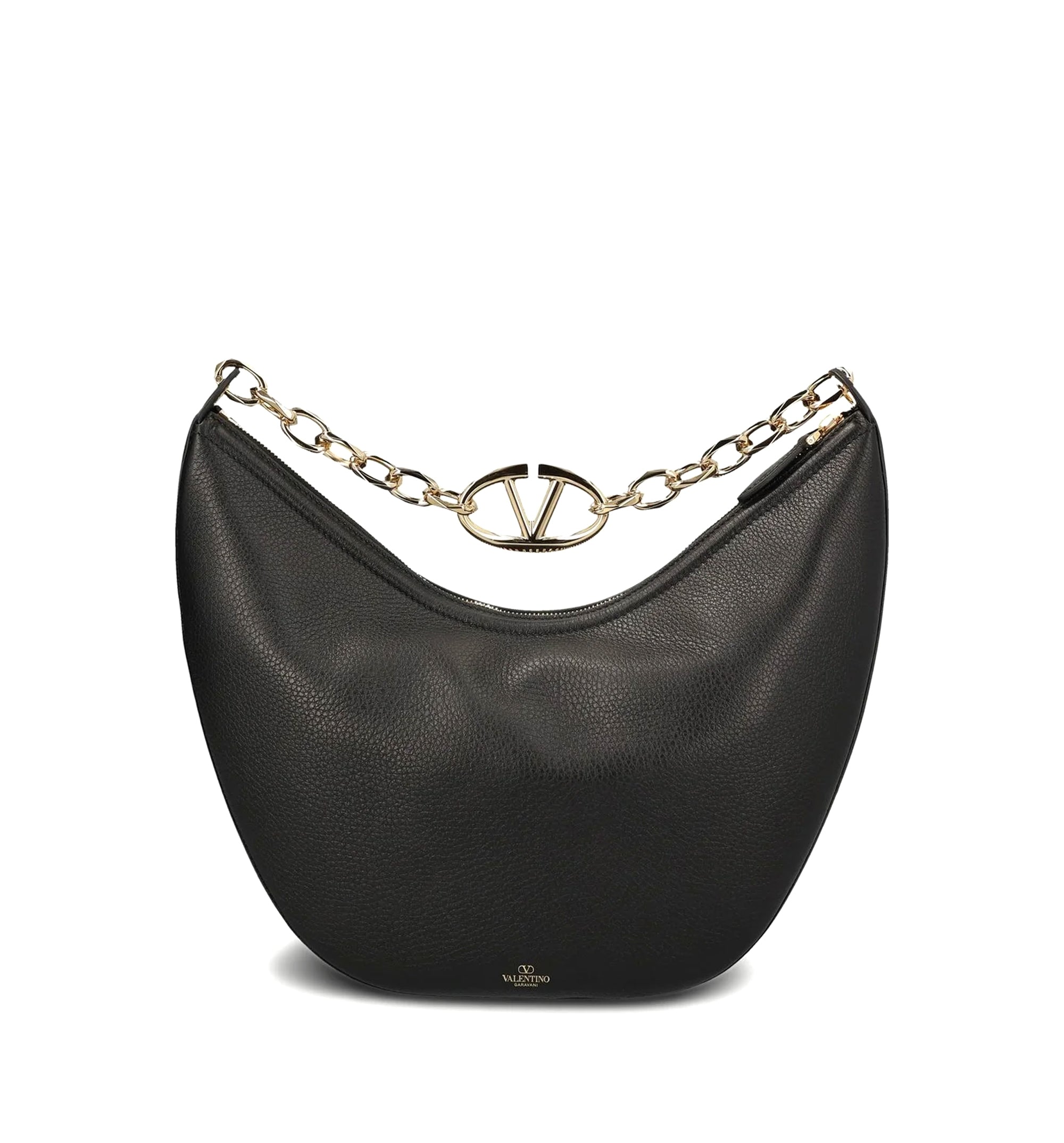 VLogo Moon Zip-Up Medium Shoulder Bag