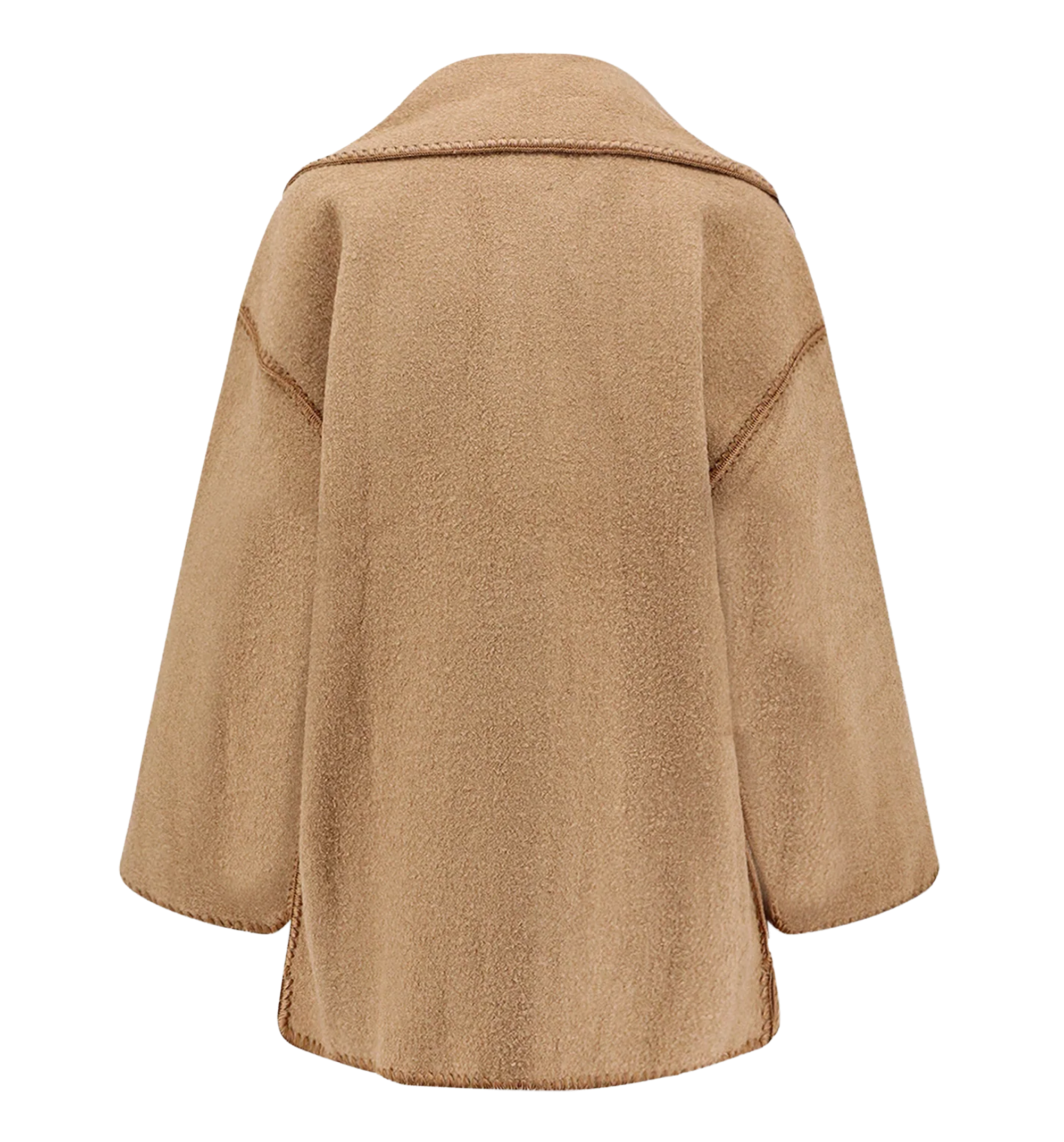 Embroidered Scarf wool blend Jacket