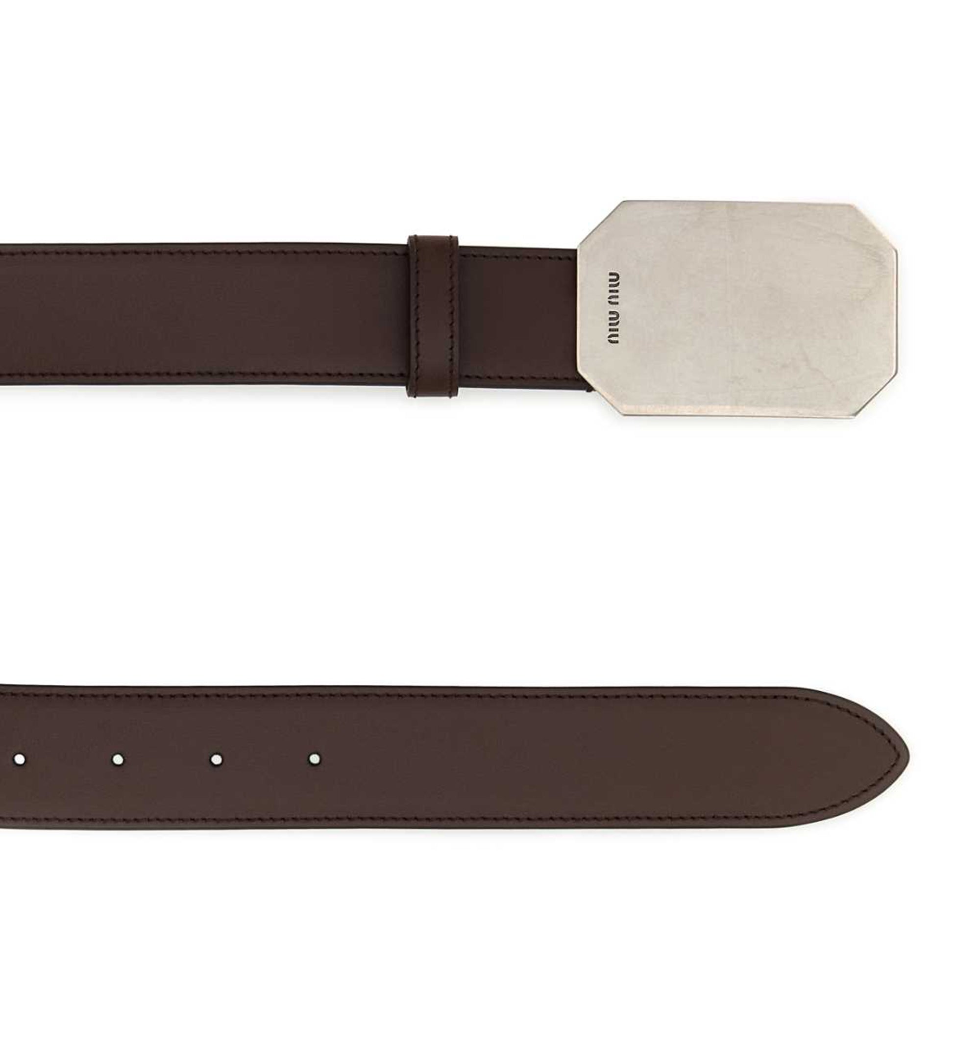 Logo-Engraved Buckle-Fastened Belt