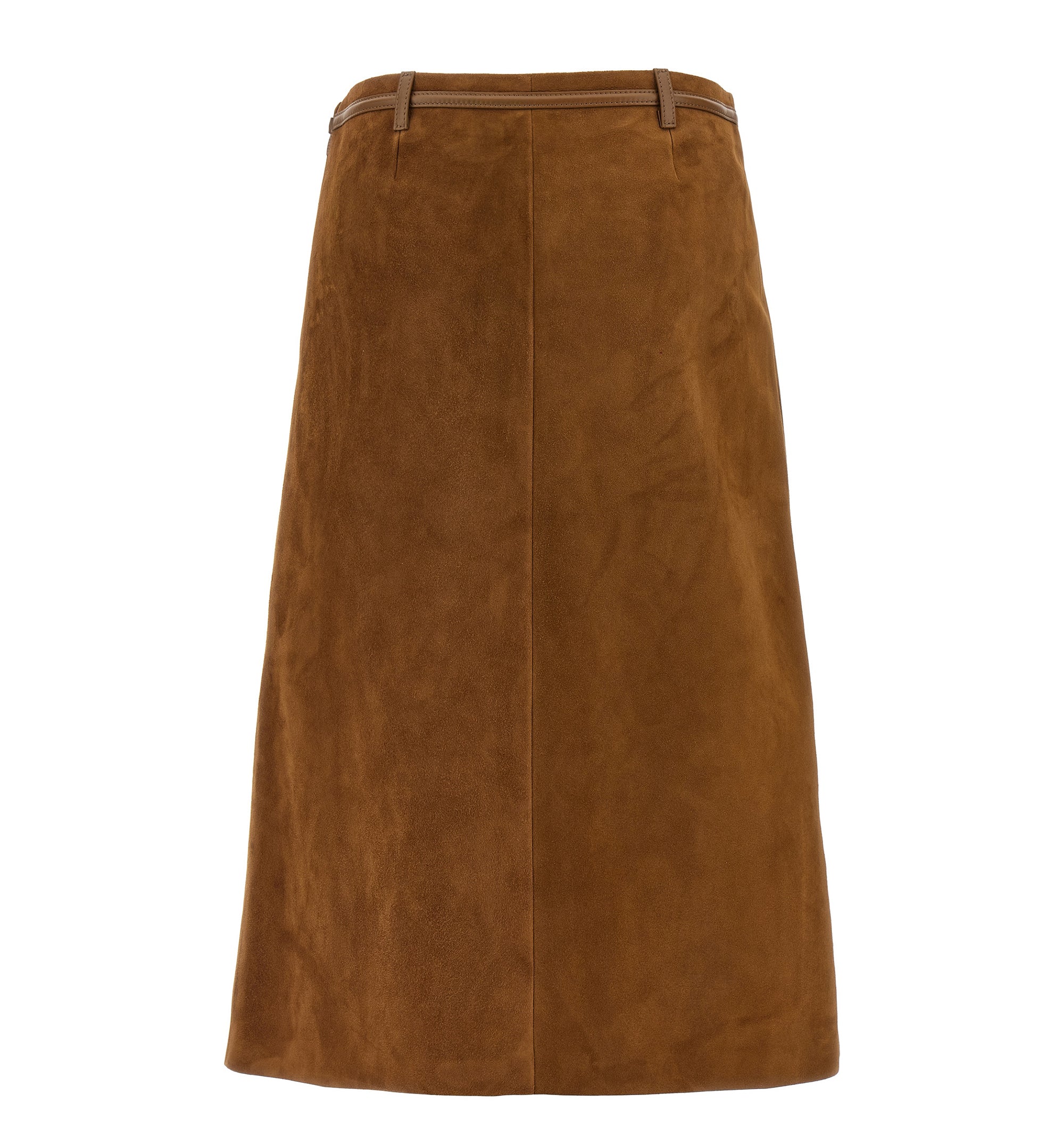 Suede Skirt with Horsebit