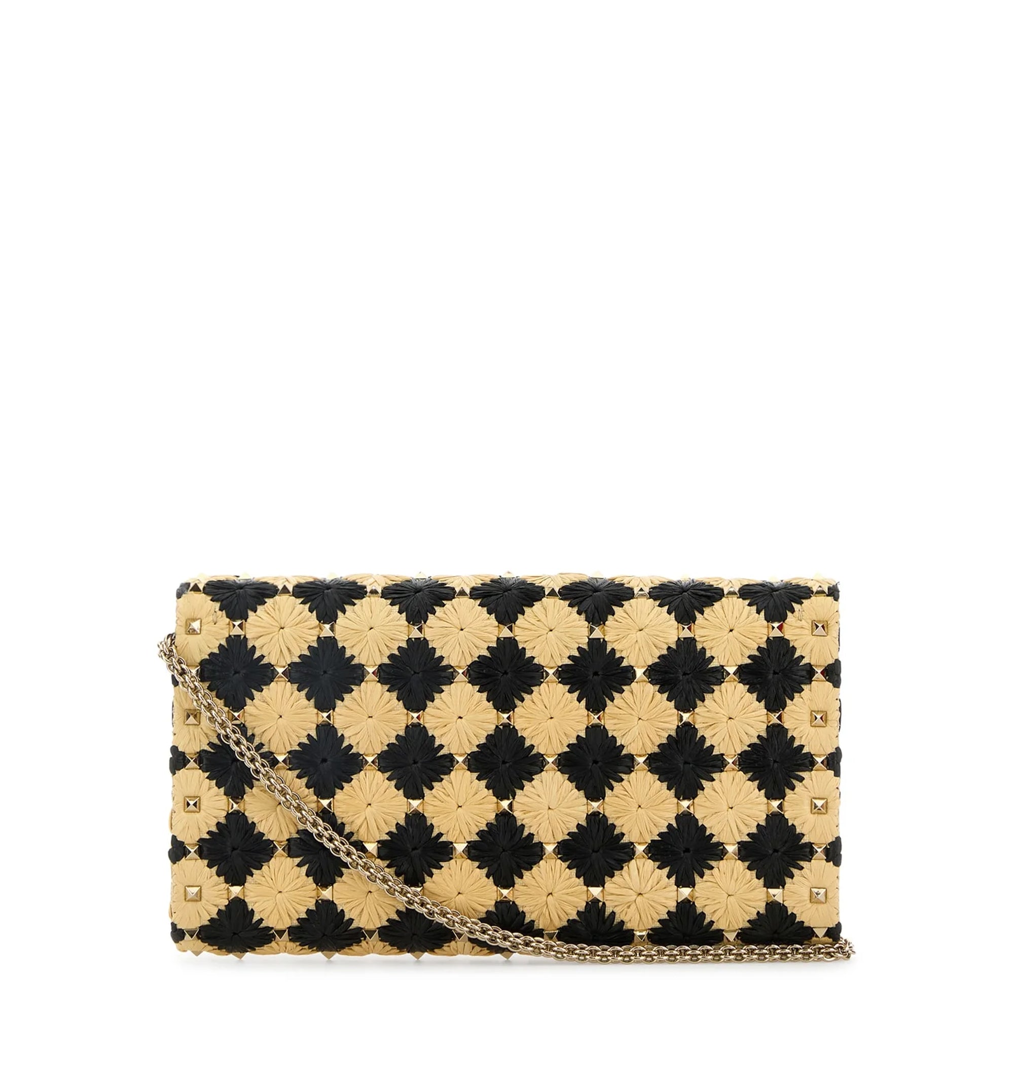 Rockstud Foldover Top Clutch Bag