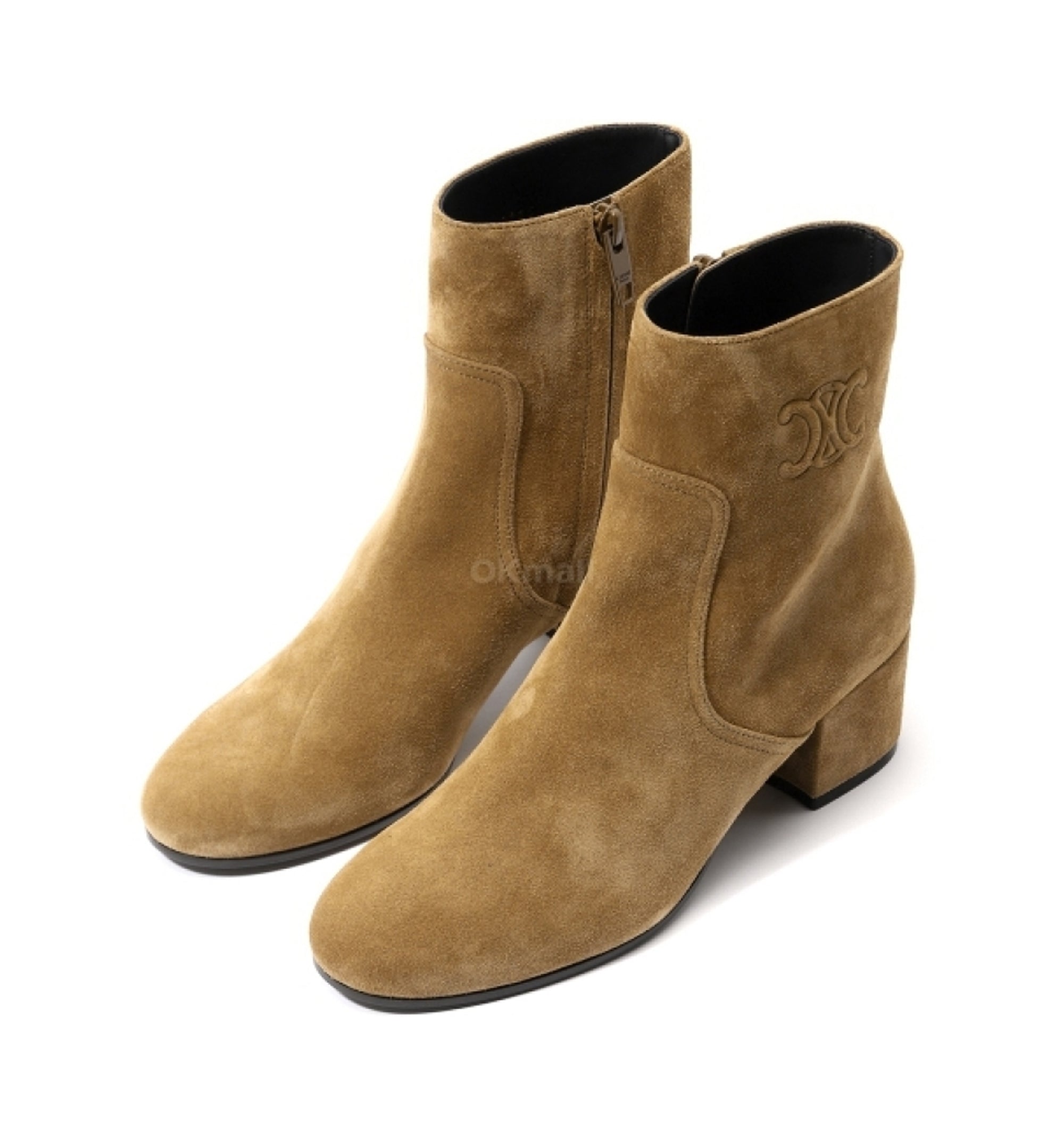 Triomphe Suede Ankle Boots
