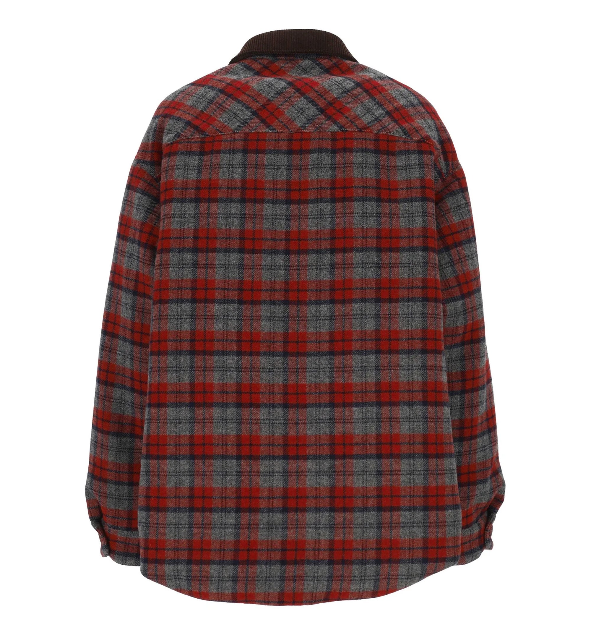 Medium-Weight Plaid Check Down Jacket