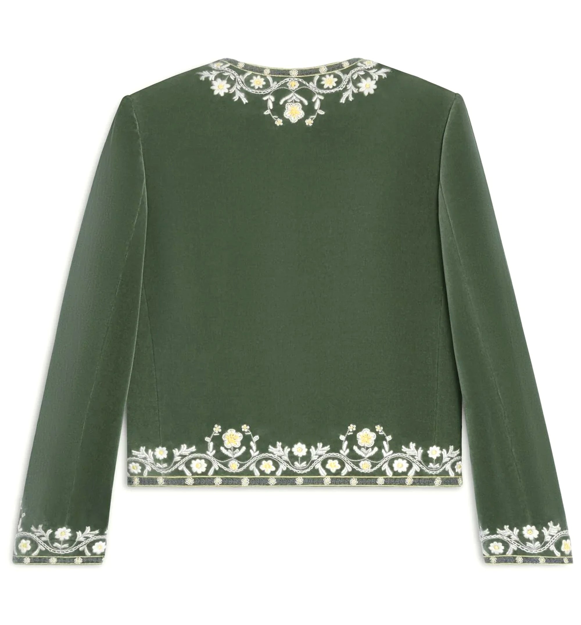 Embroidered Chelsea Jacket In Velvet