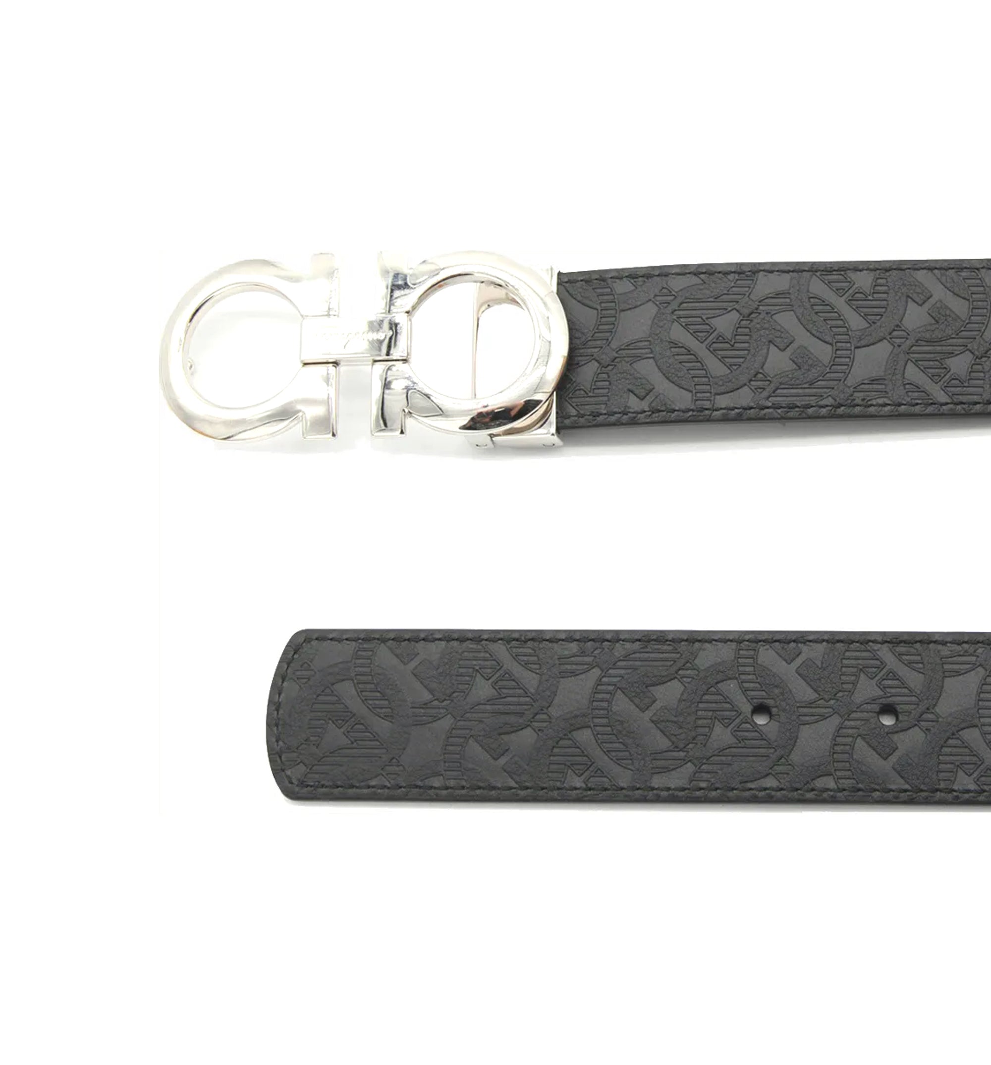 Reversible And Adjustable Gancini Belt