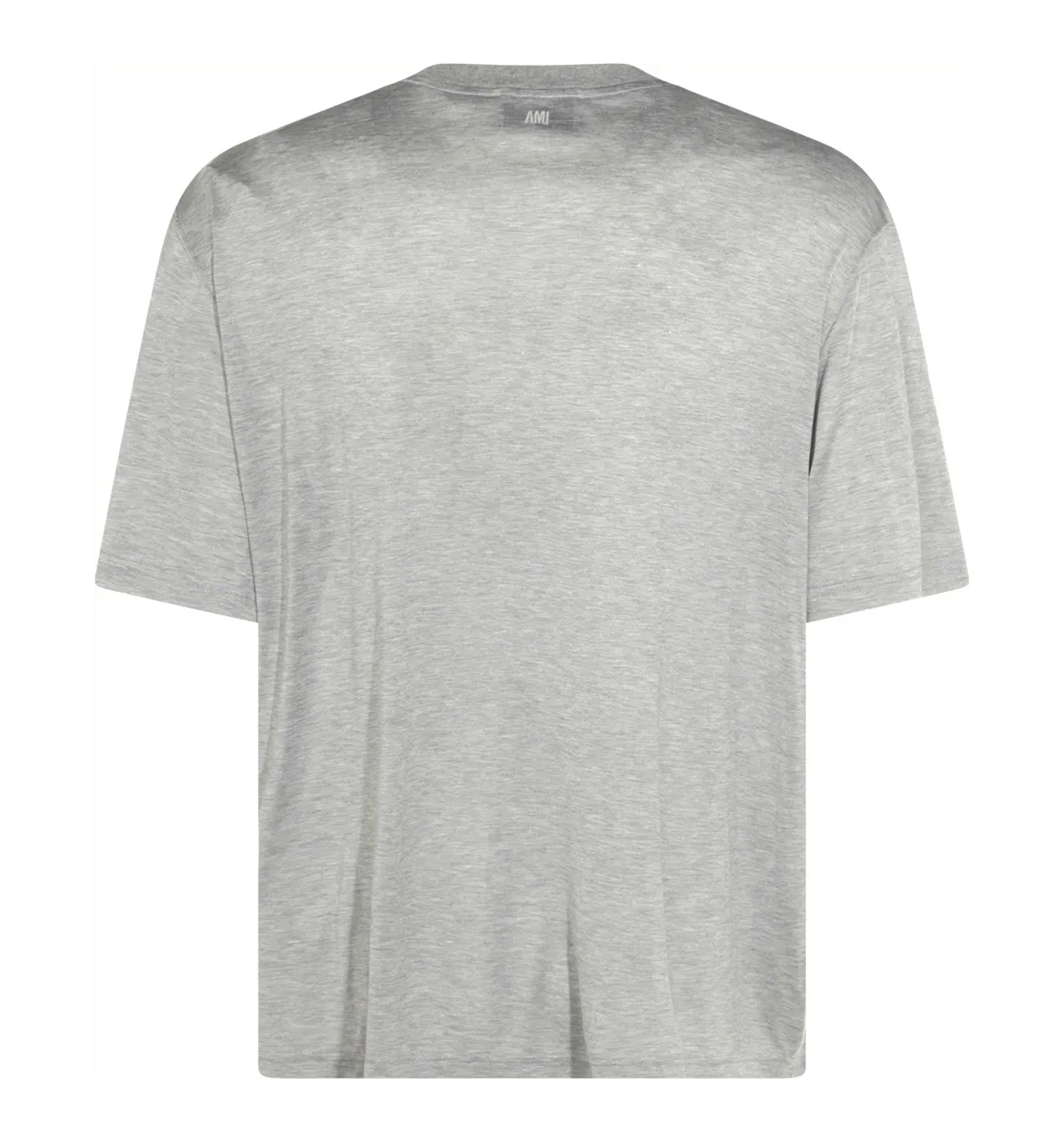 Grey Cotton Short Sleeves T-Shirt