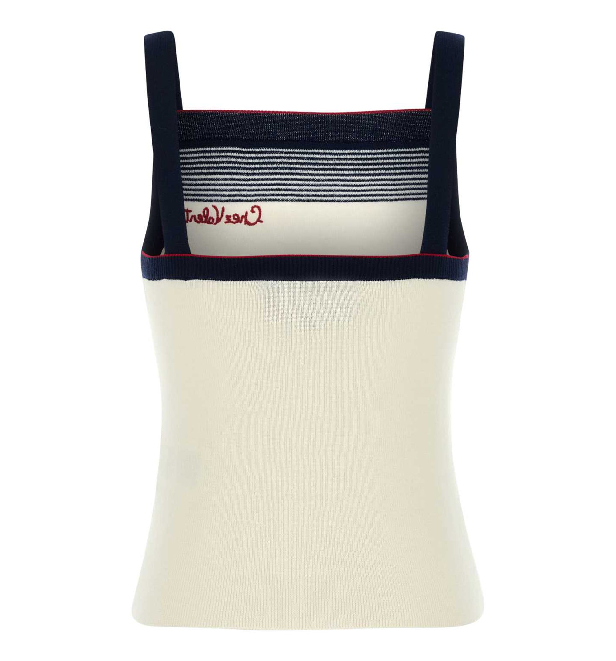 Top with Chez Valentino Embroidery in Wool