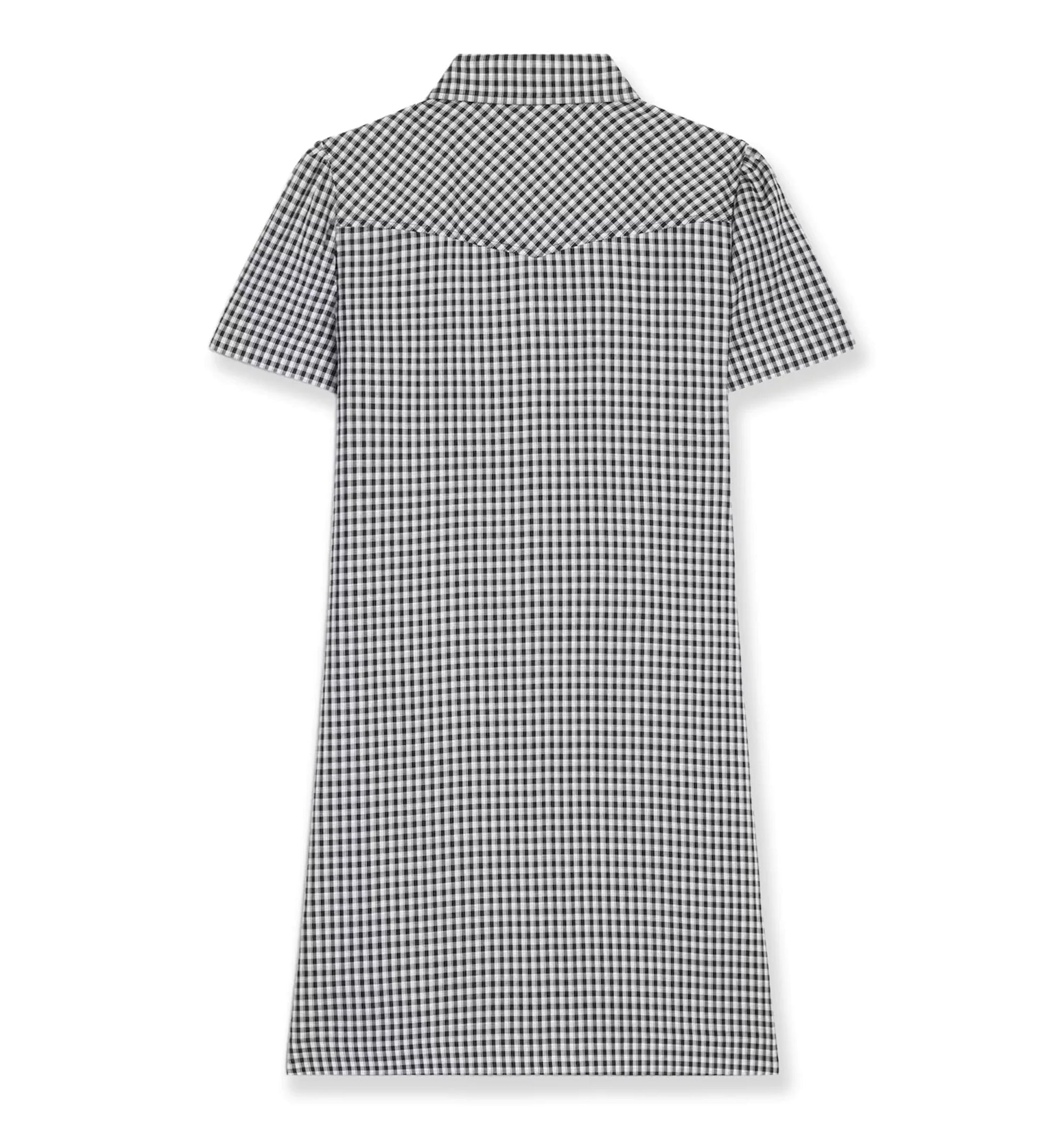 Mini Shirt Dress In Vichy Silk