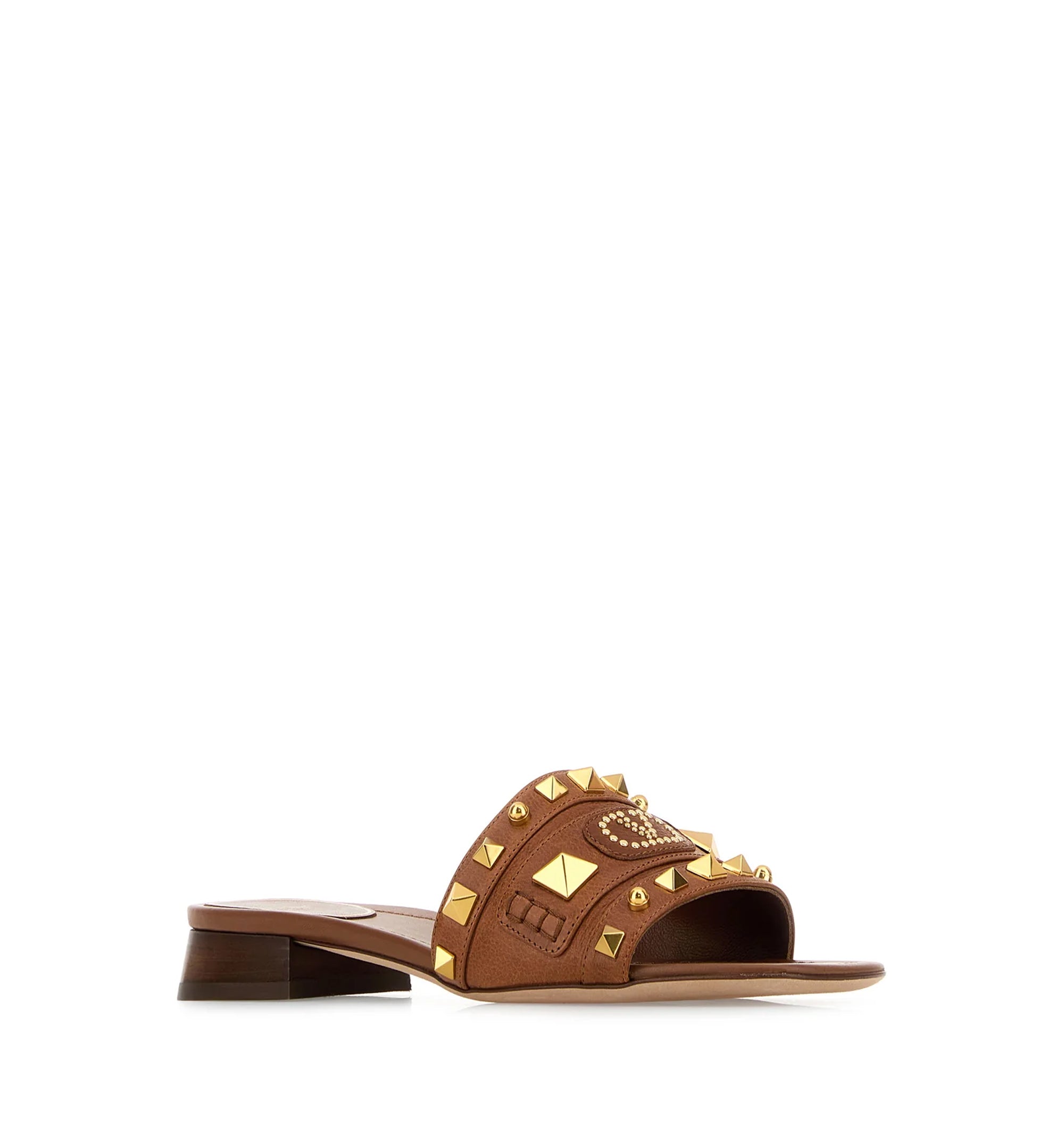 Leather Plaster Caster Slippers