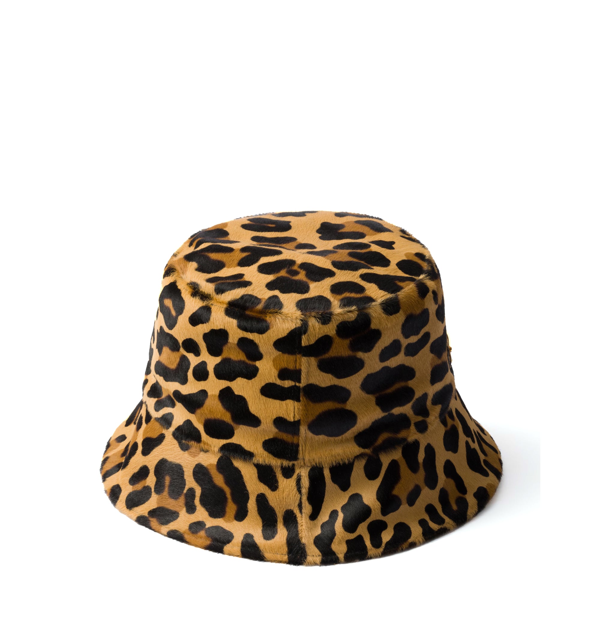 Printed Leather Bucket Hat