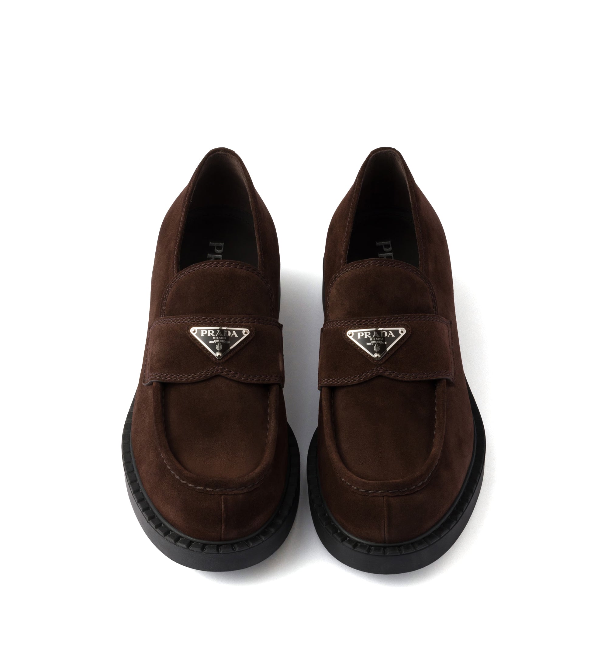 Chocolate Suede Loafers