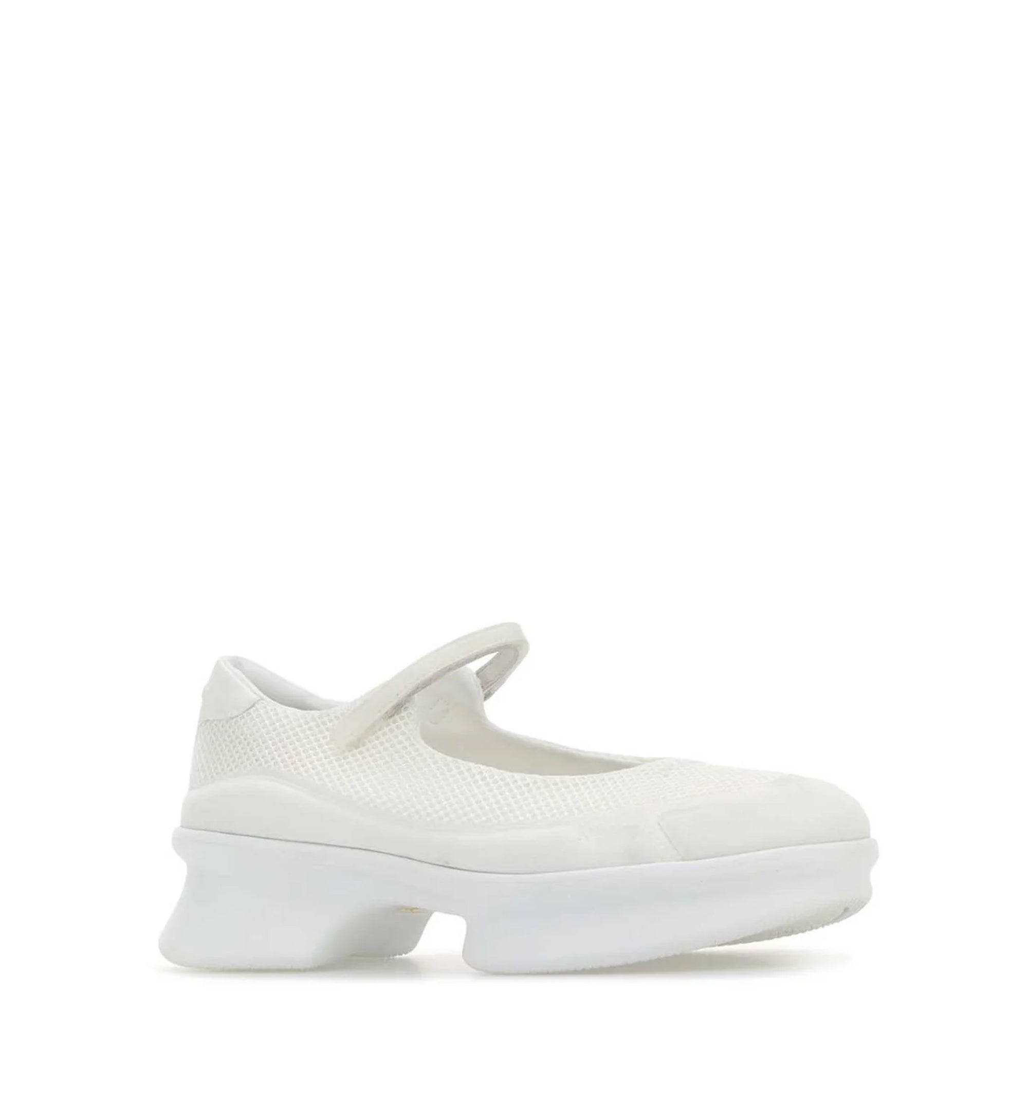 Round-Toe Mesh Ballerinas