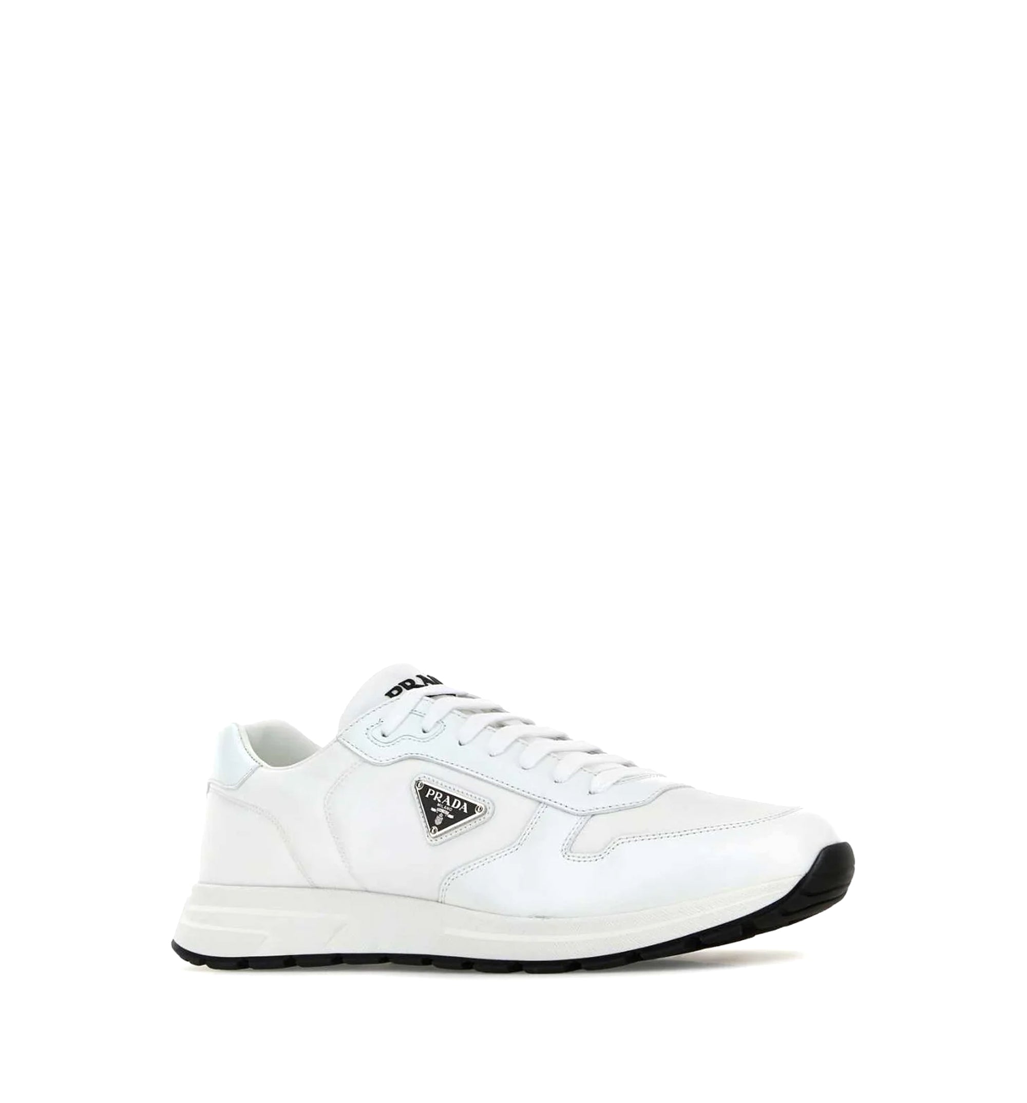 Prada Logo Plaque Low-Top Sneakers