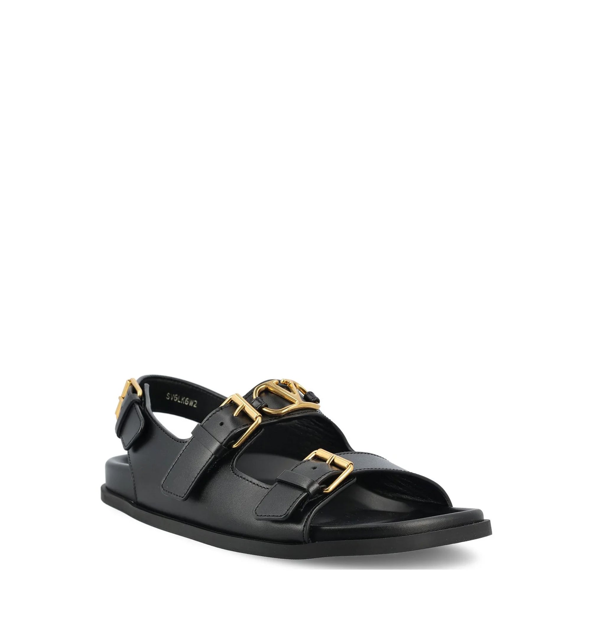 Valentino VLogo Signature Double Buckle-Strap Sandals