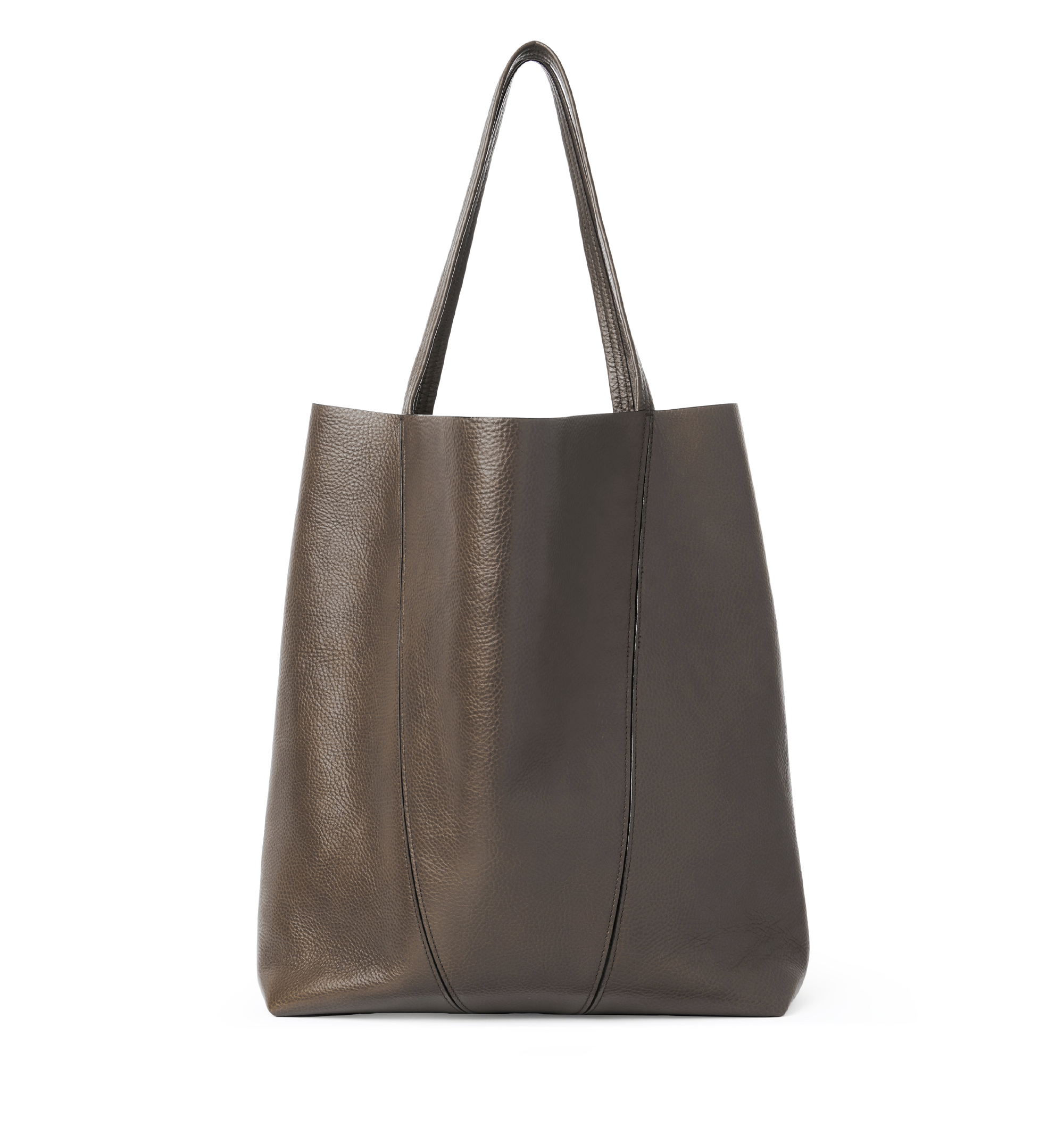 Large Chloé Spin Tote Bag in Grained Leather