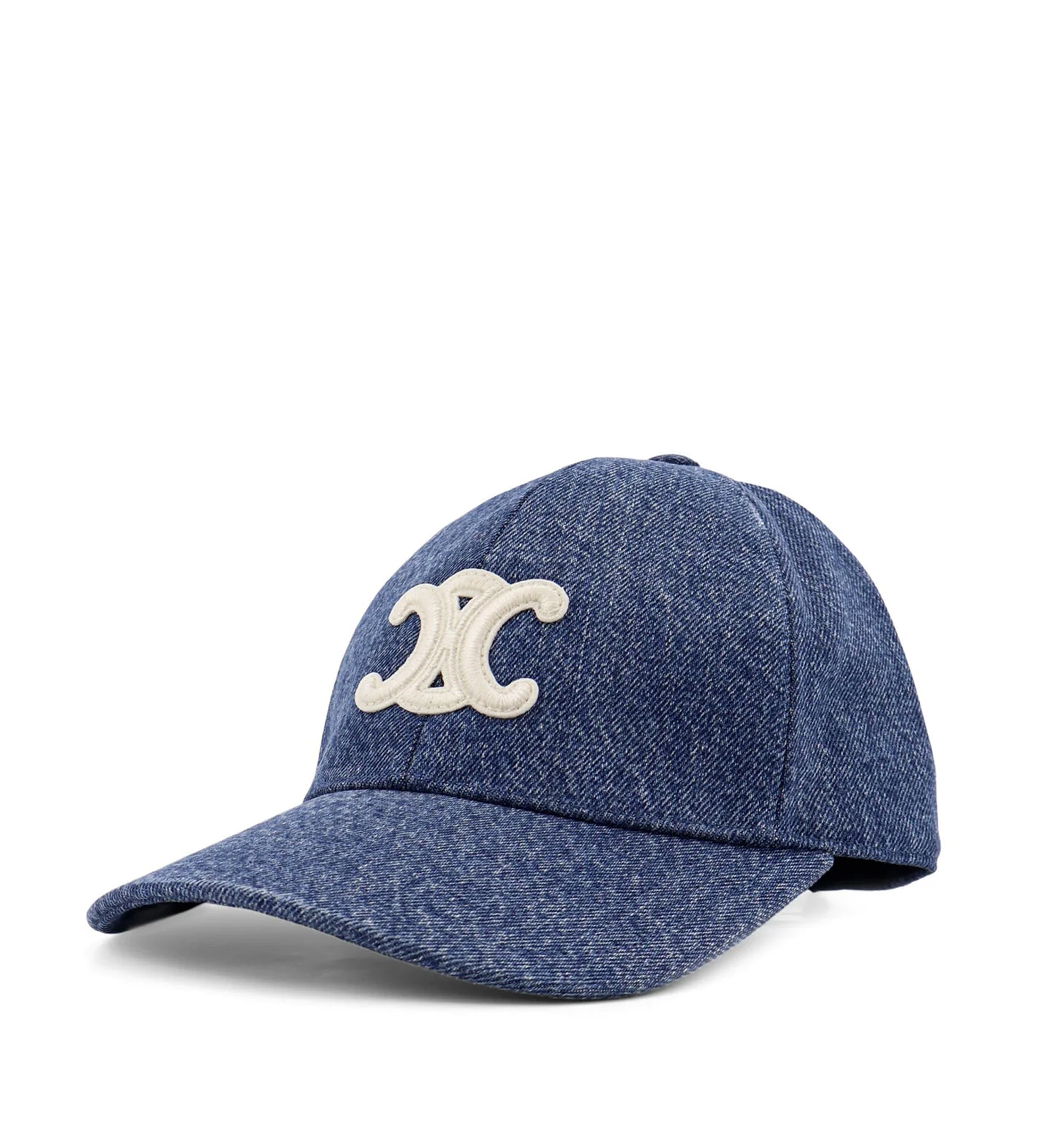 Triomphe Baseball Cap In Denim Union Wash
