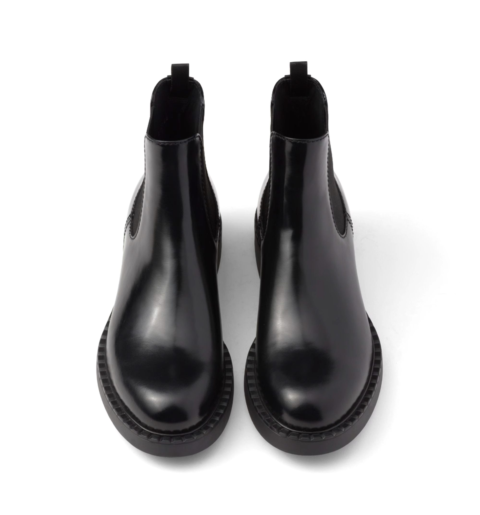 Brushed Leather Chelsea Boots