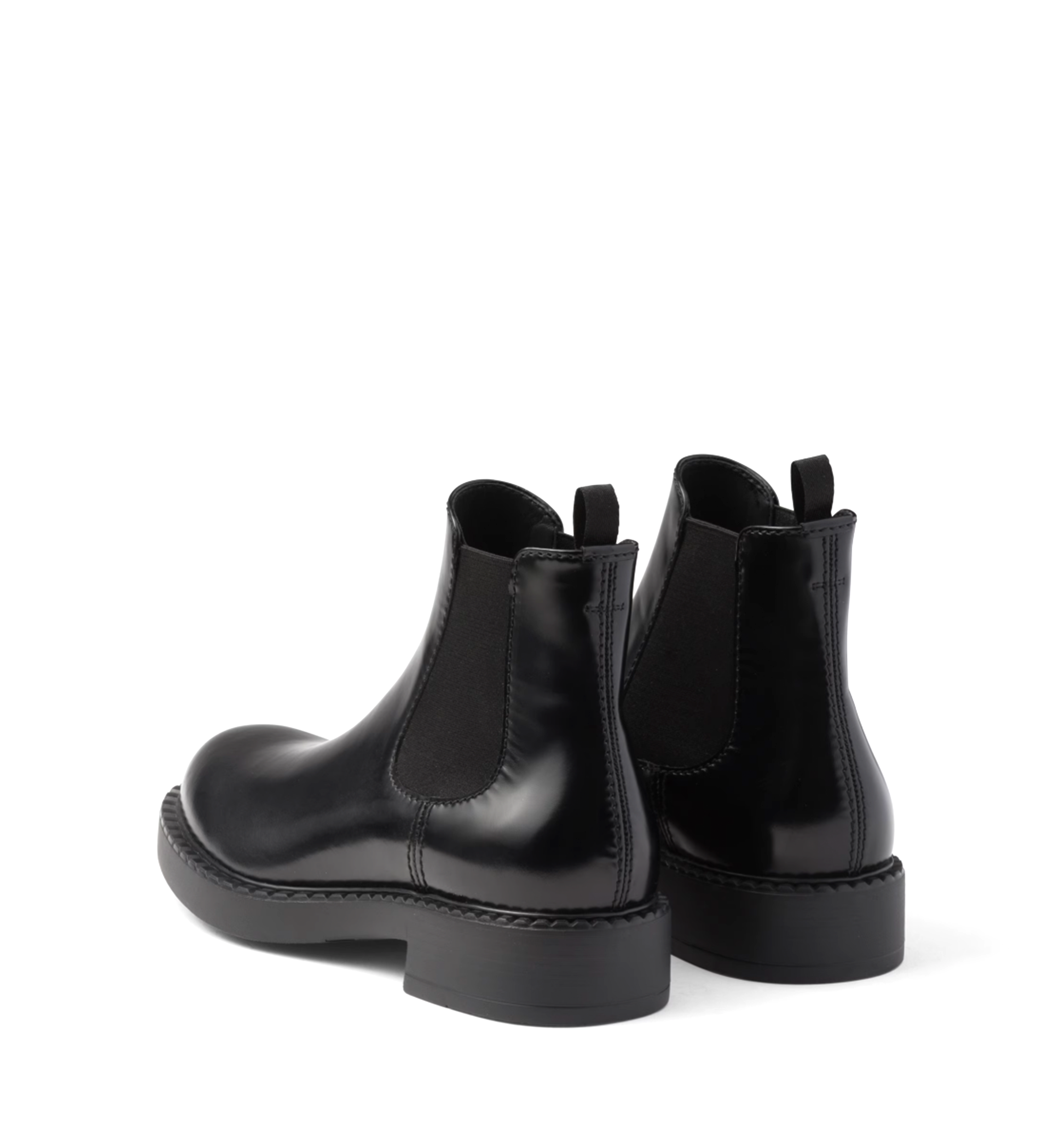 Brushed Leather Chelsea Boots