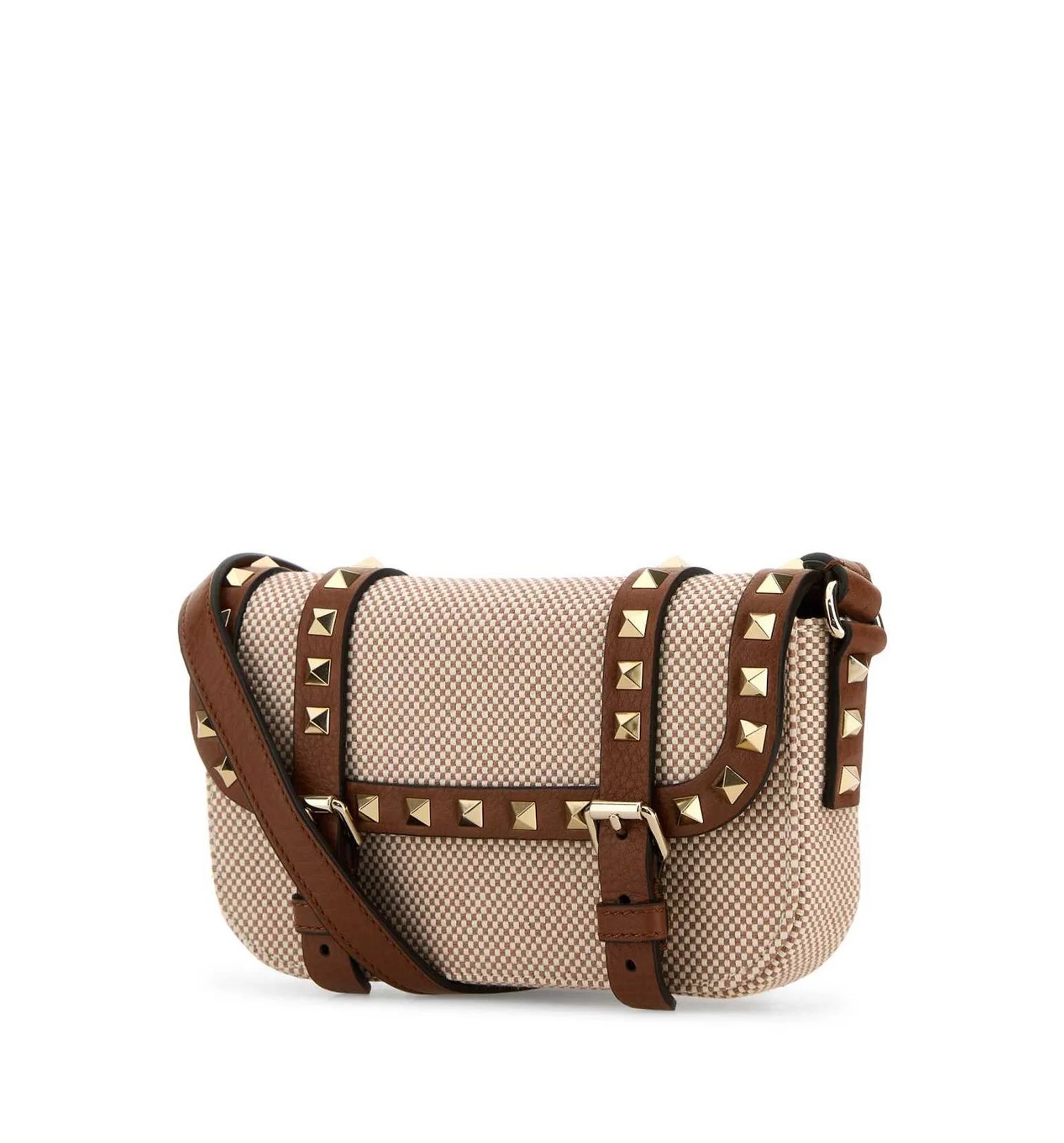 Rockstud Foldover Top Mini Crossbody Bag