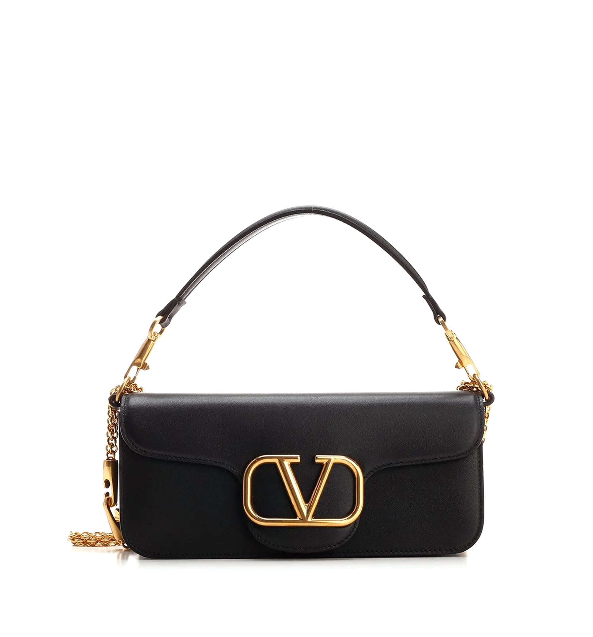 Valentino Locò VLogo Signature Foldover Top Shoulder Bag