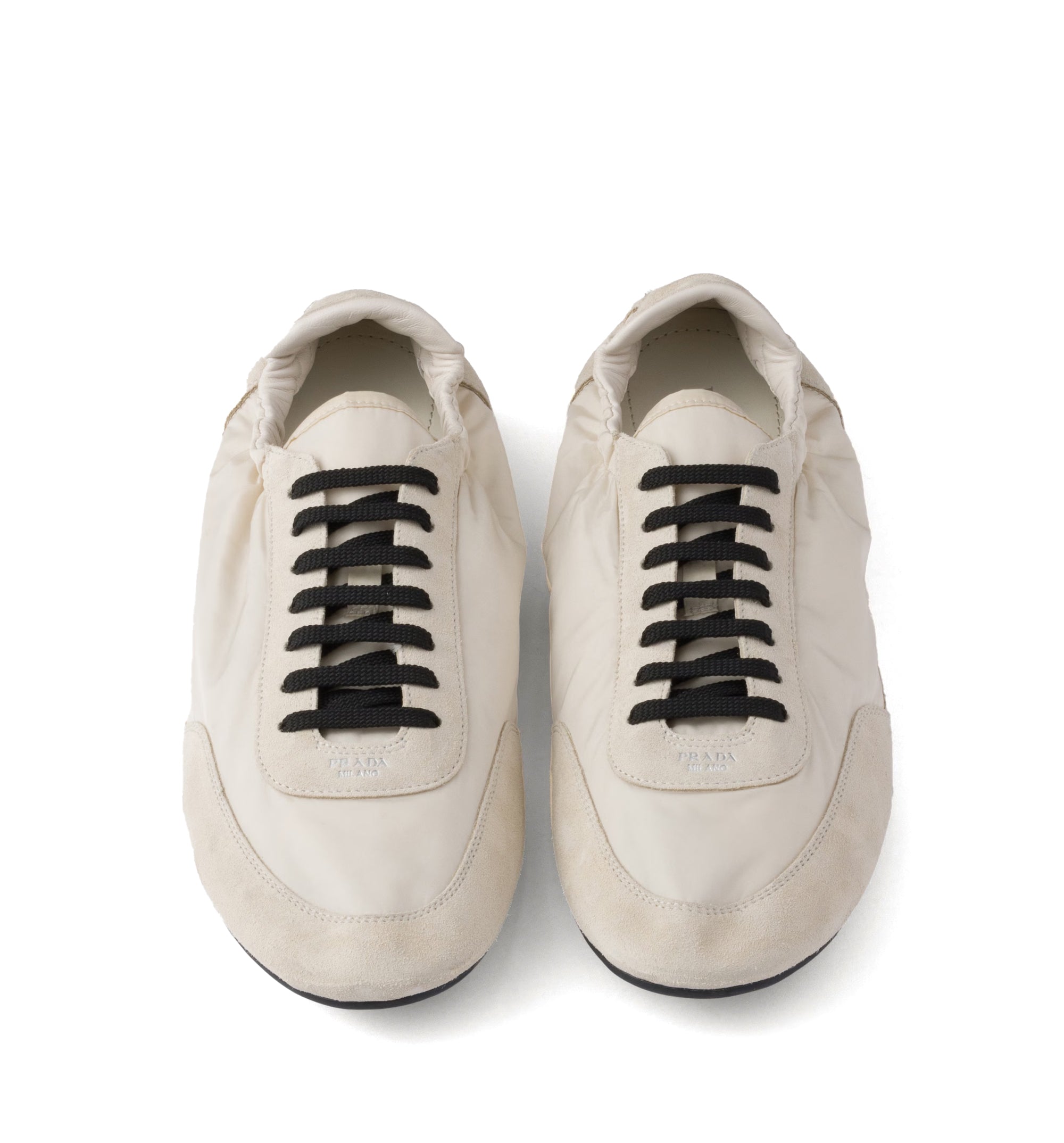 Re-Nylon and Suede Collapse Sneakers