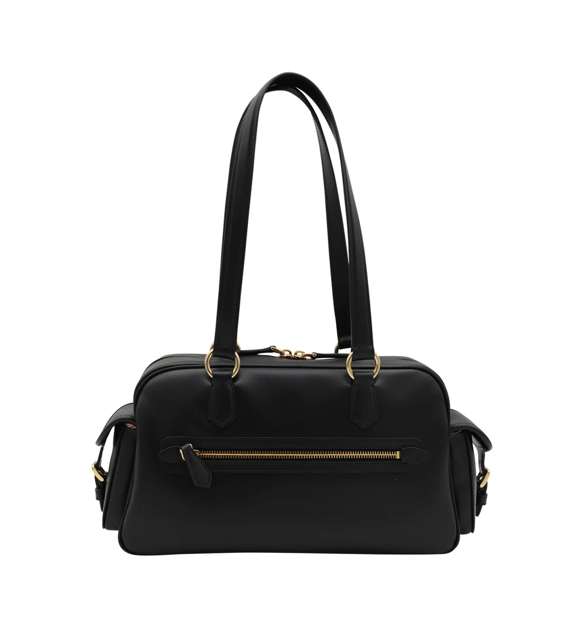 Pocket Nappa Leather Top-handle Bag