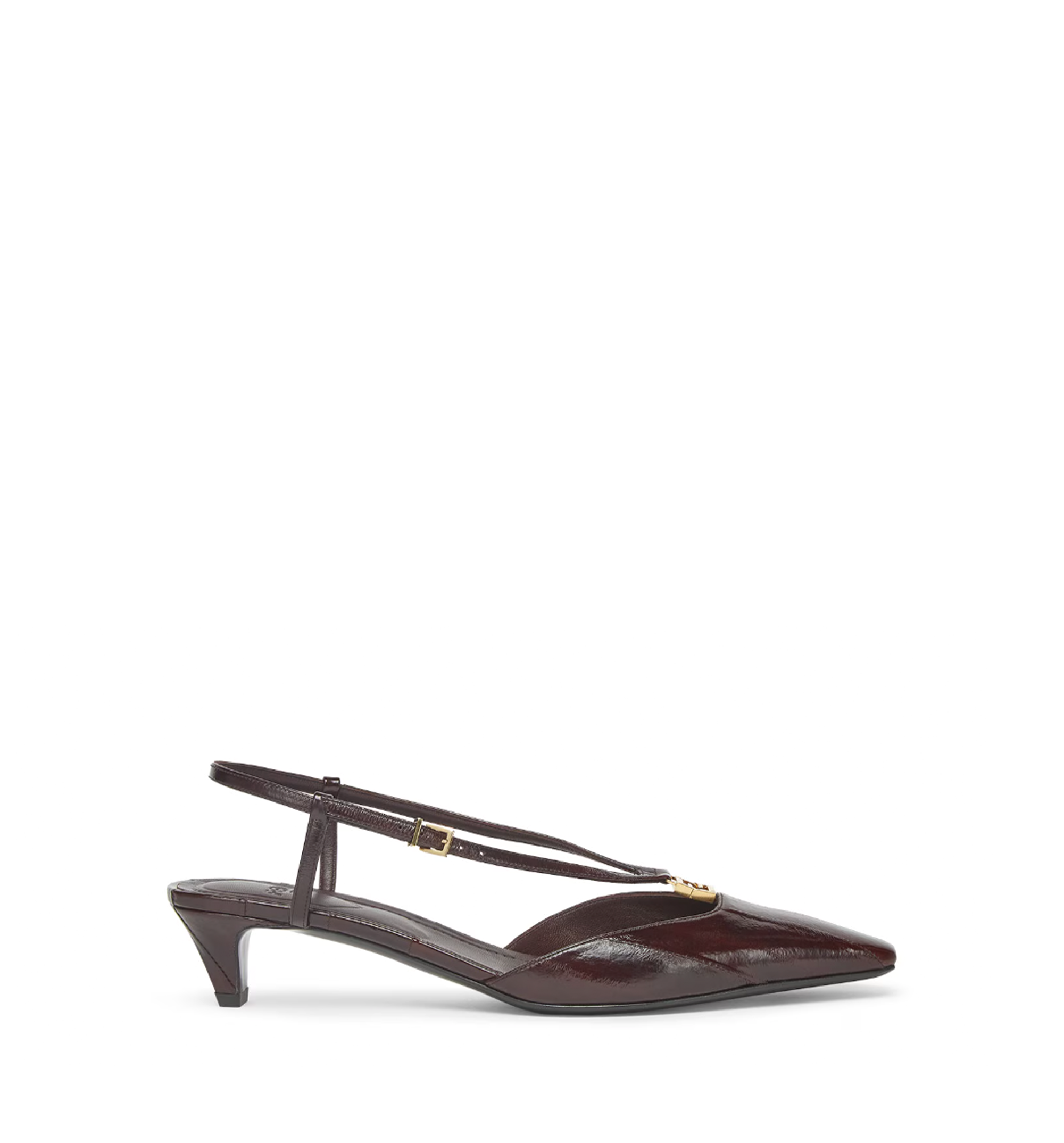 Fendi FFold Eel Leather Slingback