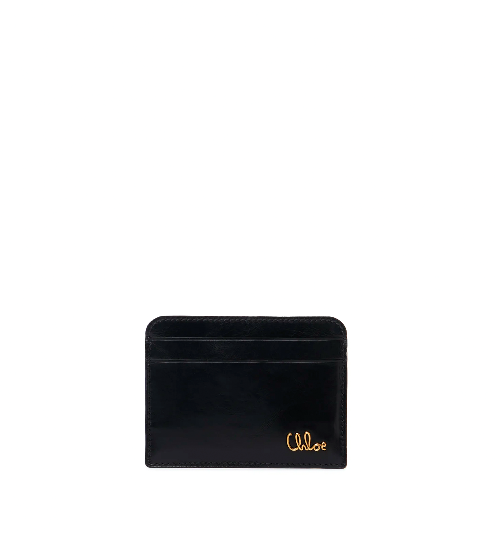 Chloé Iconic Card Holder in Shiny Leather