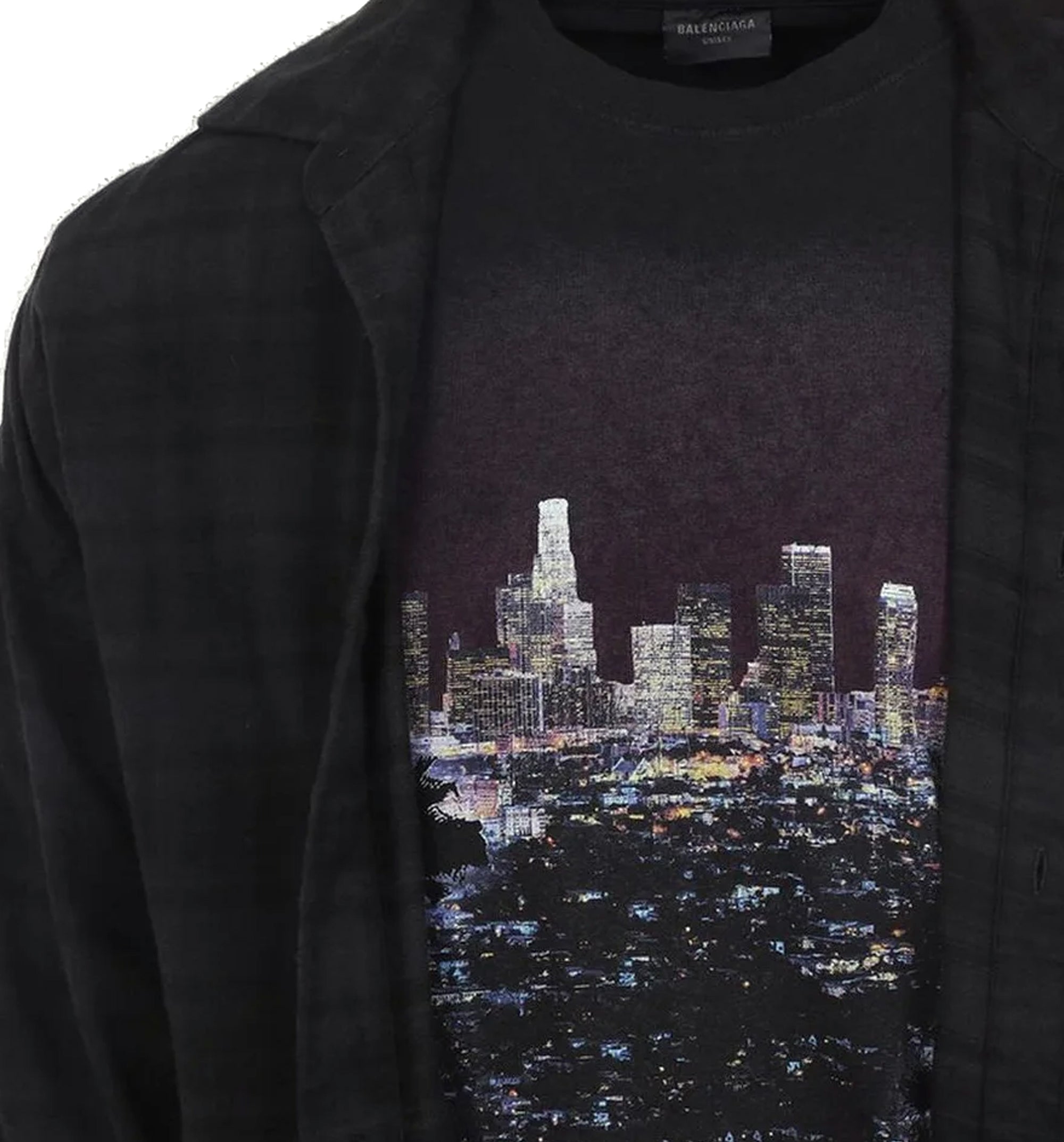 Layered Shirt in Black