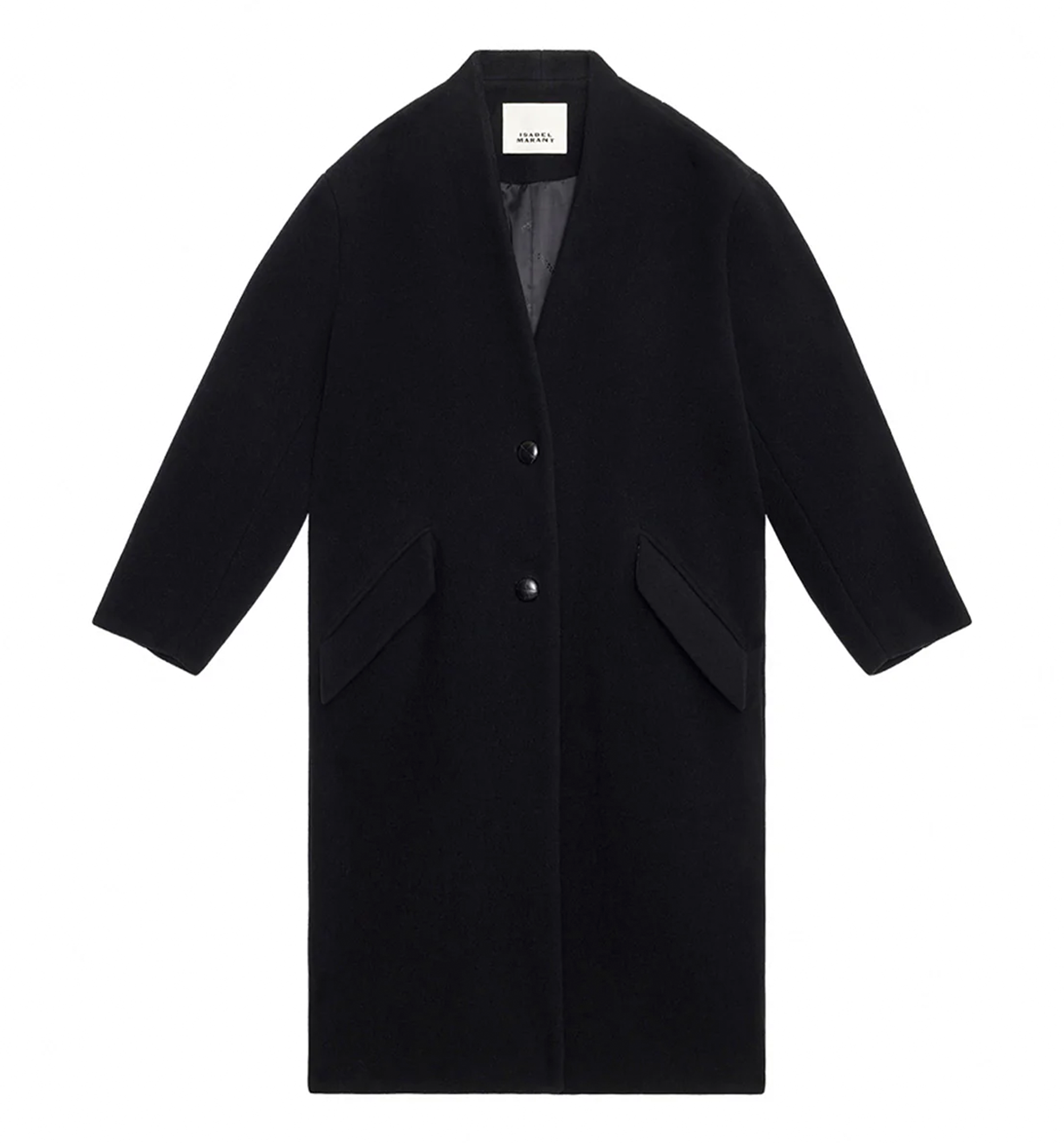 florane long wool blend coat