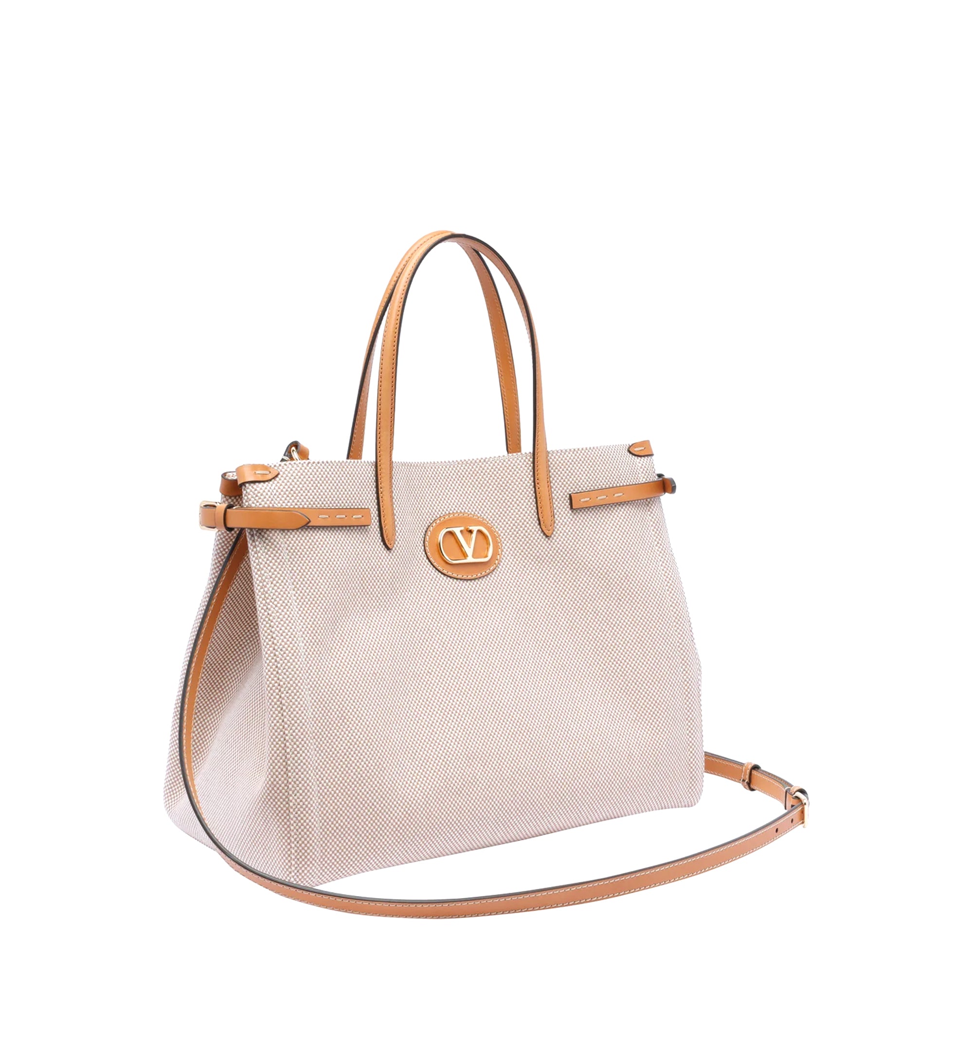 Antibes VLogo Plaque Medium Top Handle Bag