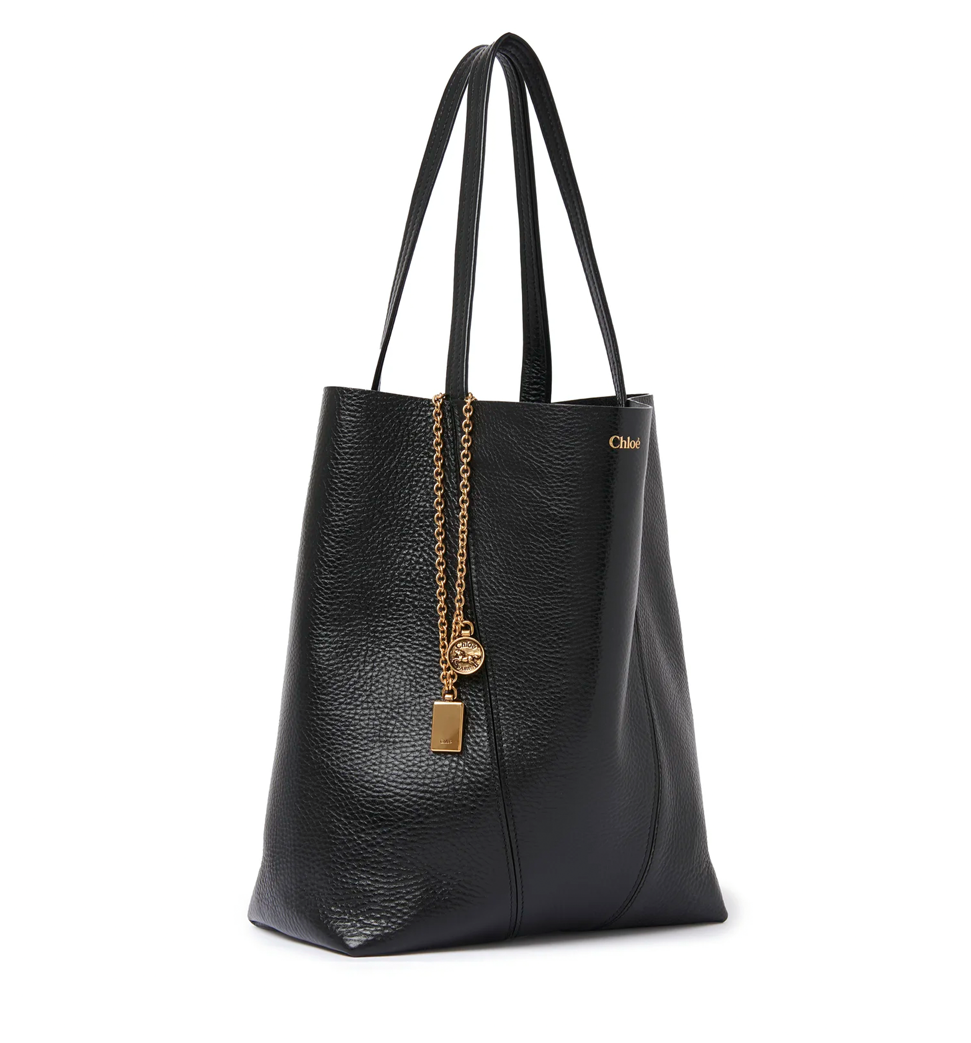 Chloé Spin Tote Bag in Grained Leather