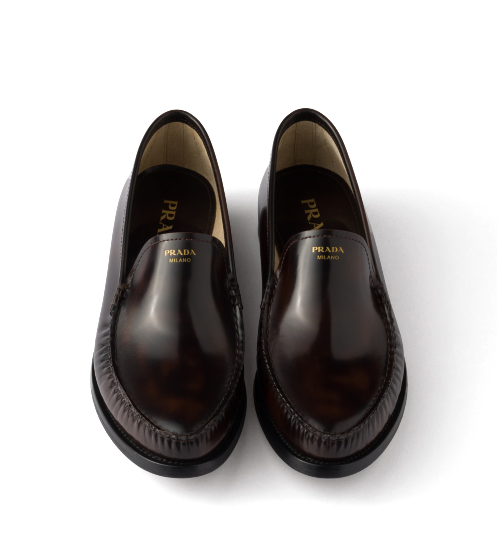Brushed Leather Loafers