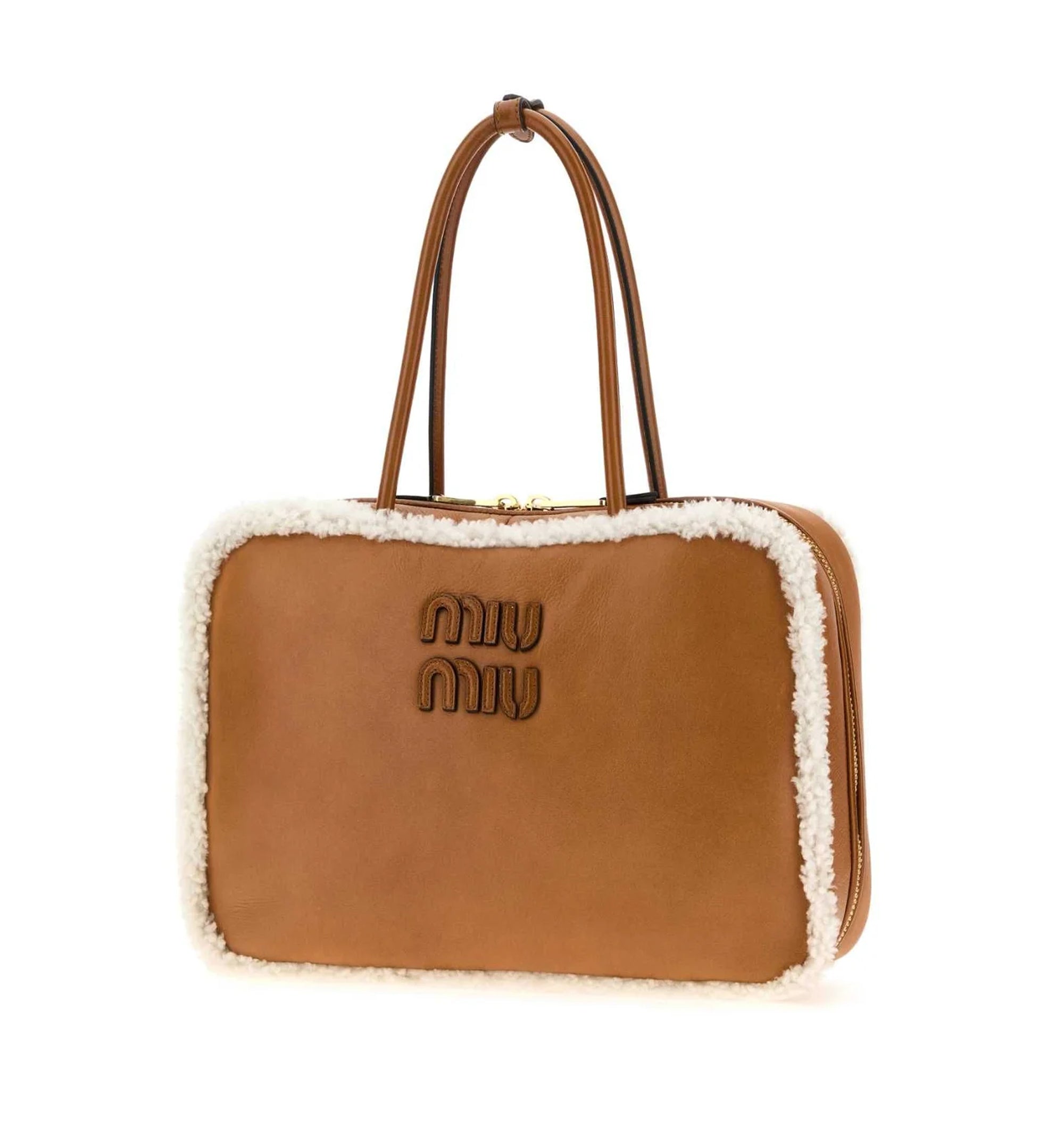 Logo-Detailed Zipped Tote Bag