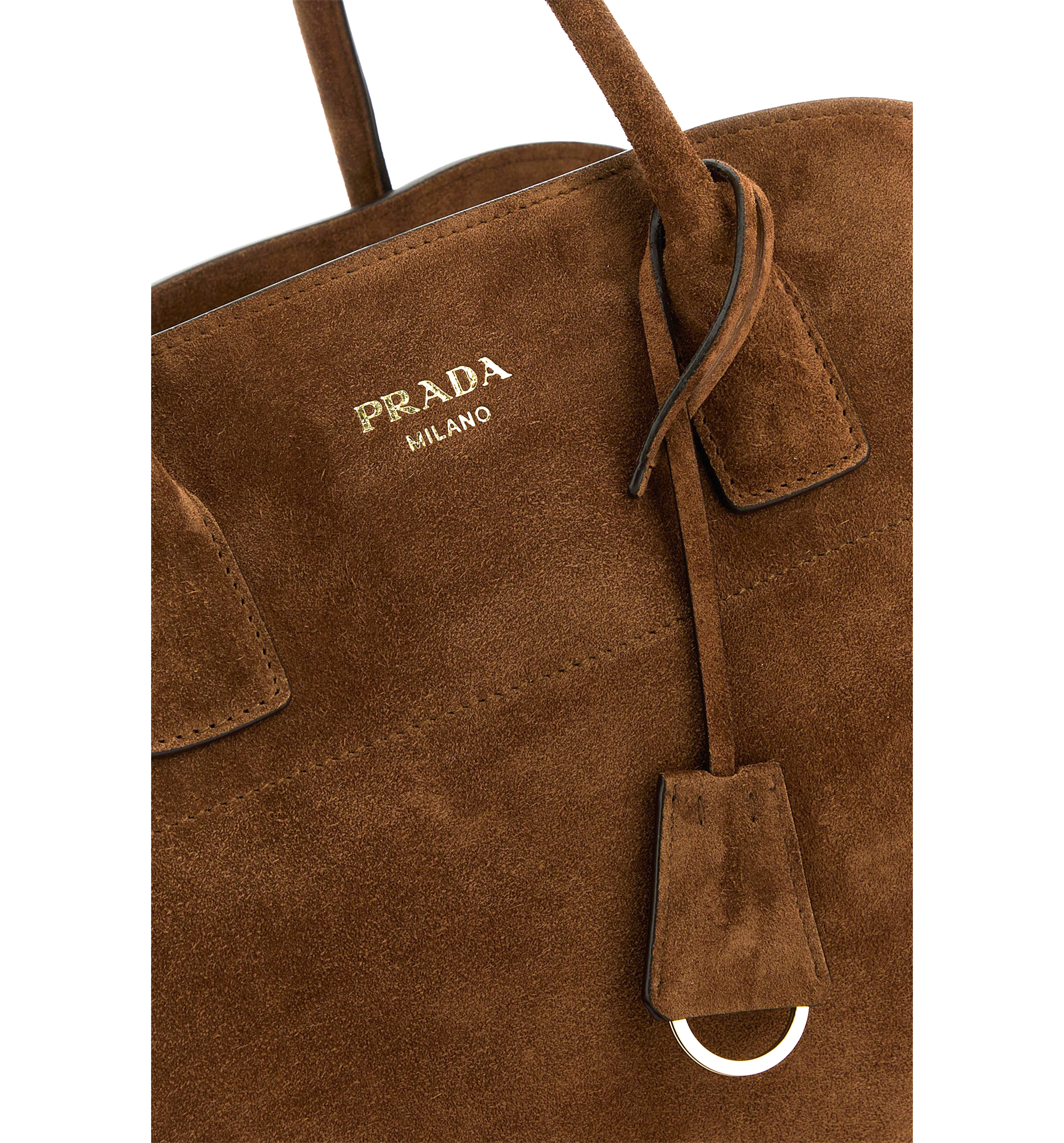 Prada Suede Medium Tote Bag