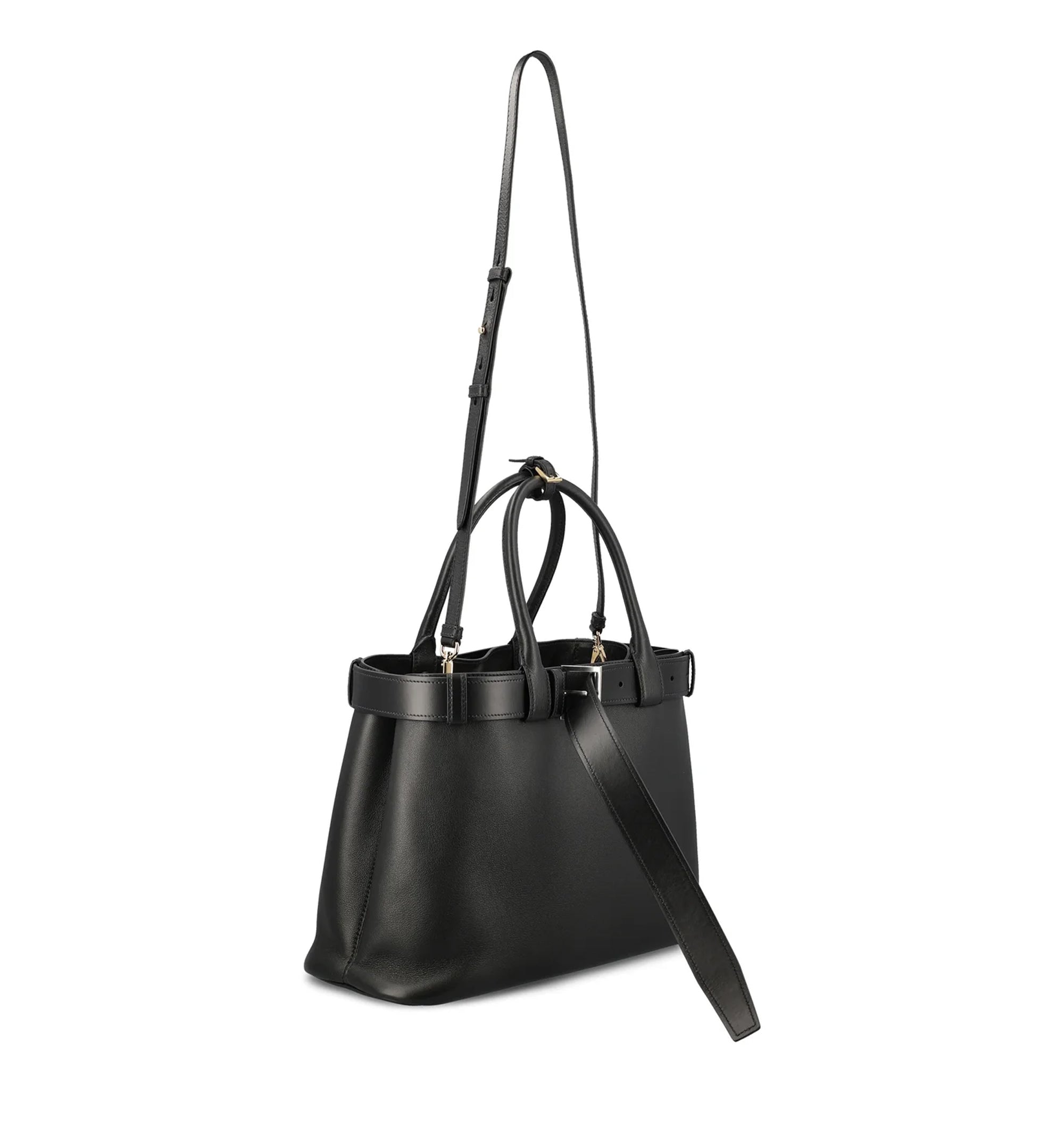 Prada Open-Top Large Belted Handbag