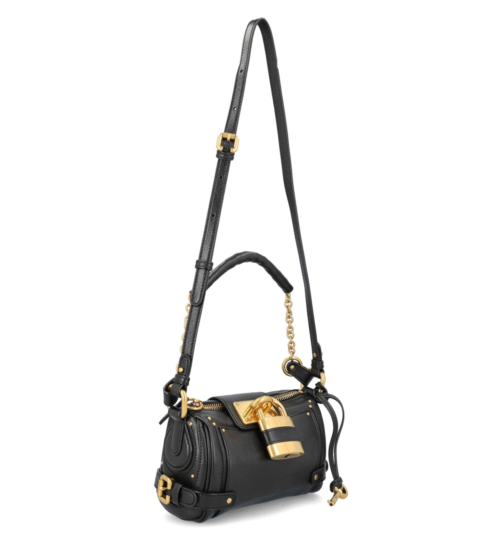 Small Paddington Chain Bag in Grained Leather