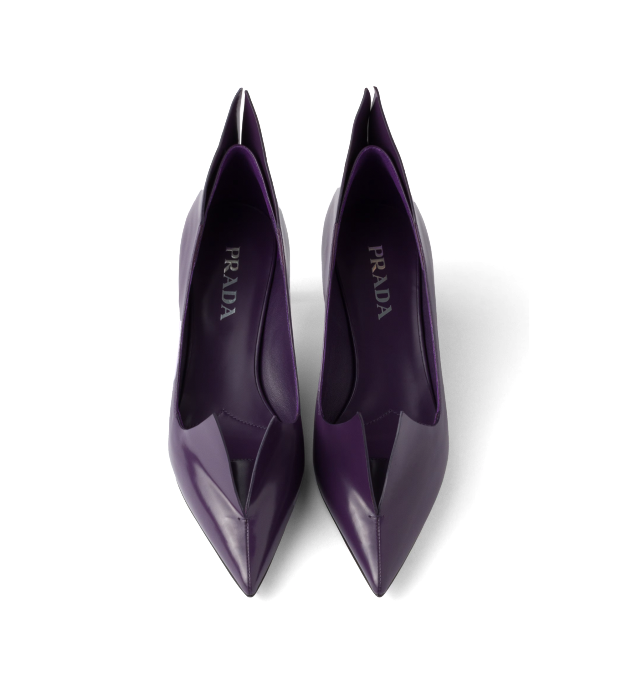 Brushed Leather Origami Pump