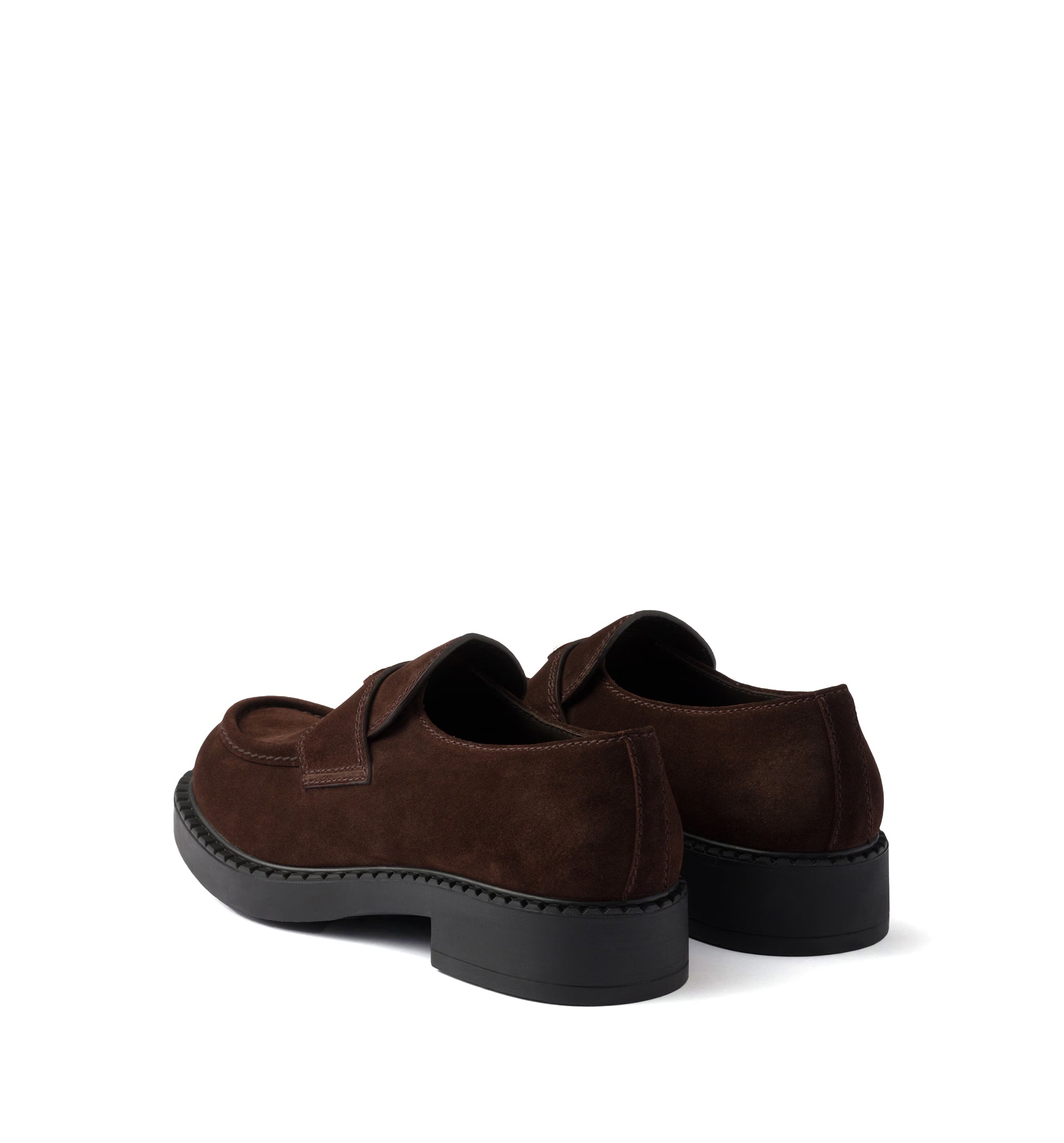 Chocolate Suede Loafers