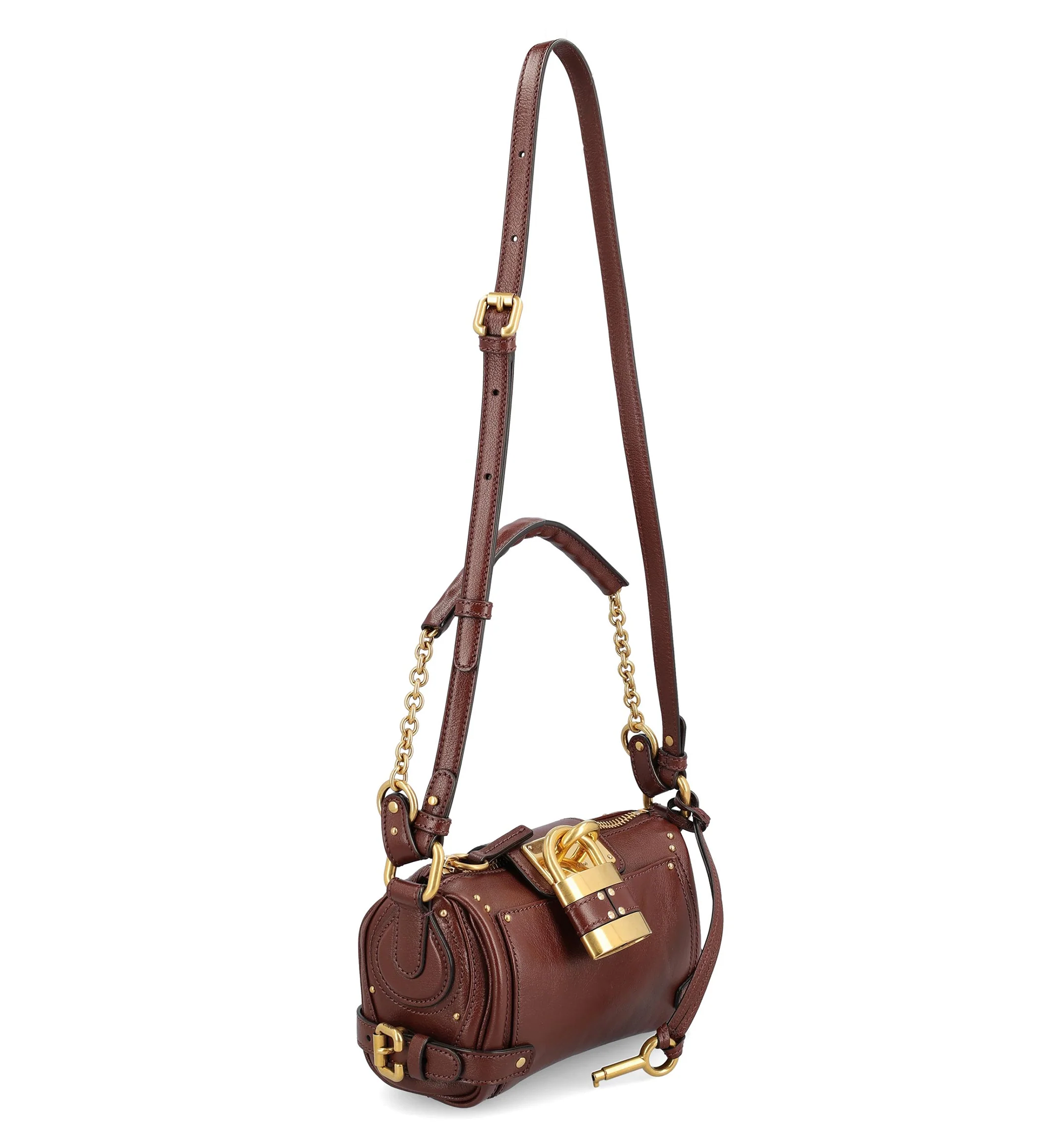 Small Paddington Chain Bag in Grained Leather