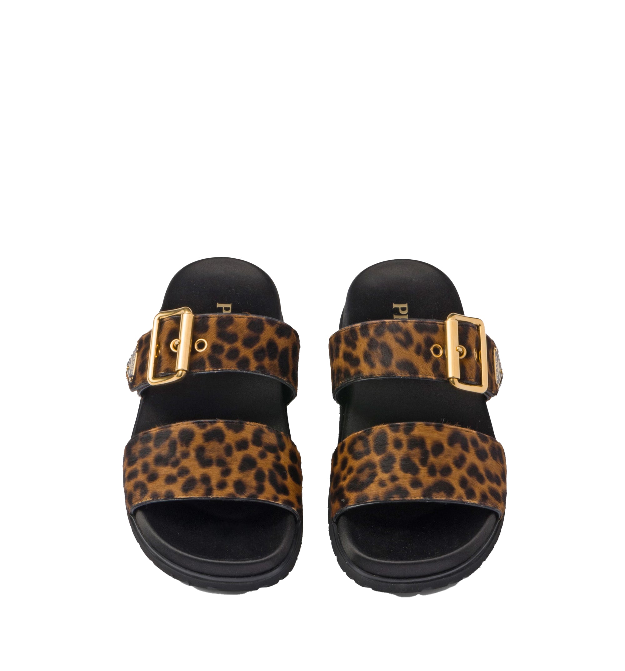 Printed Leather Slides