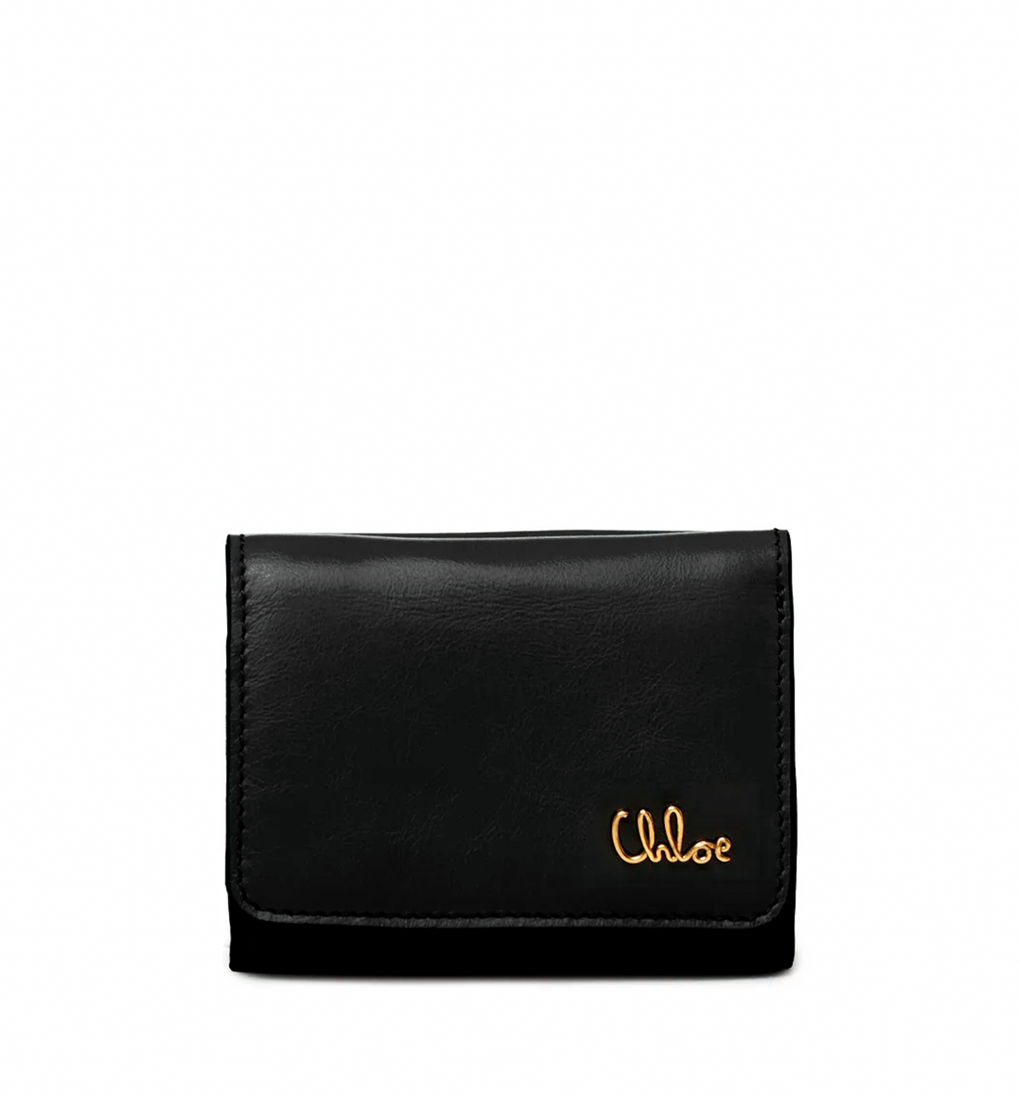 Mini Chloé Iconic Tri-Fold in Shiny Leather