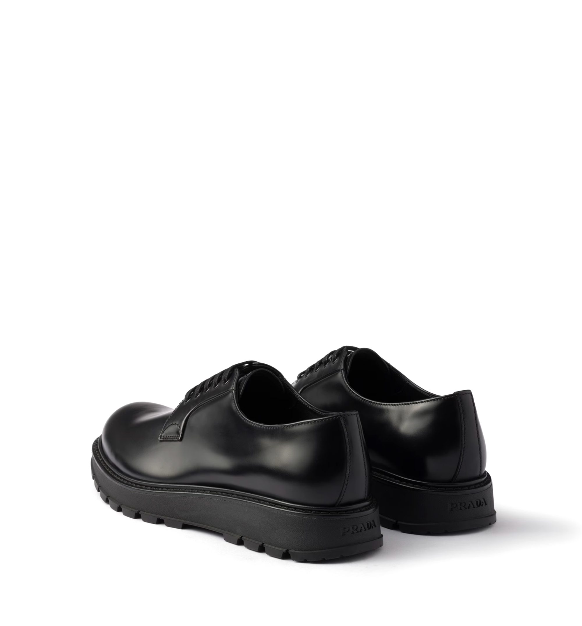 Brushed Leather Lace-up Shoes