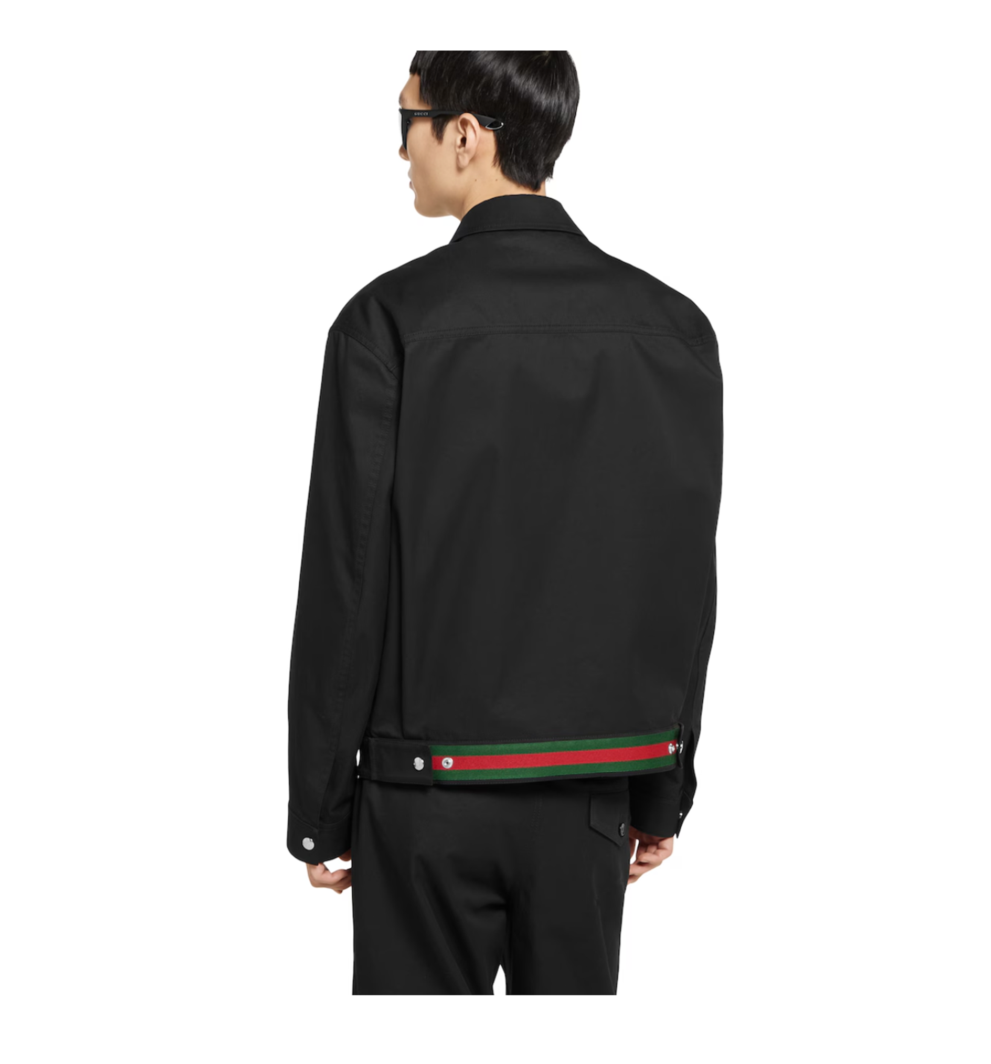 Cotton Twill Jacket with Web Detail