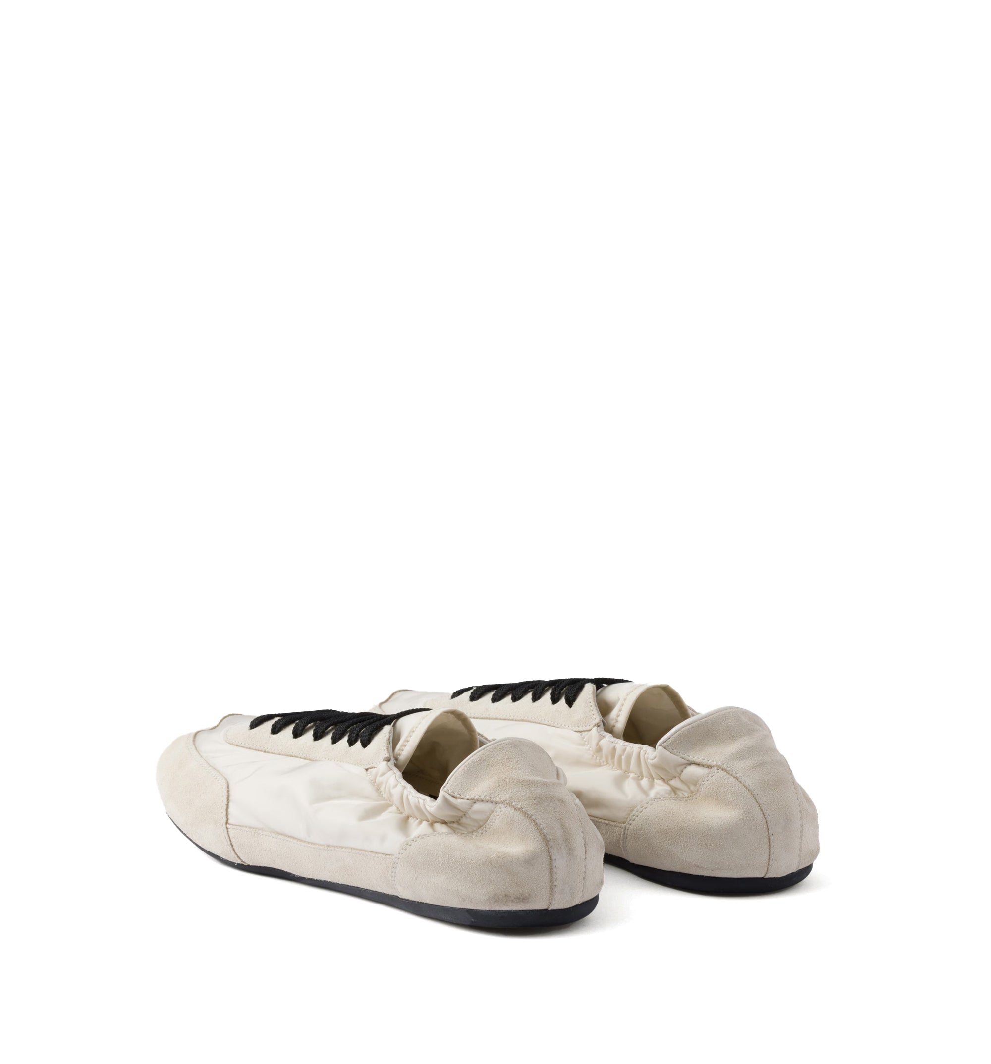 Re-Nylon and Suede Collapse Sneakers