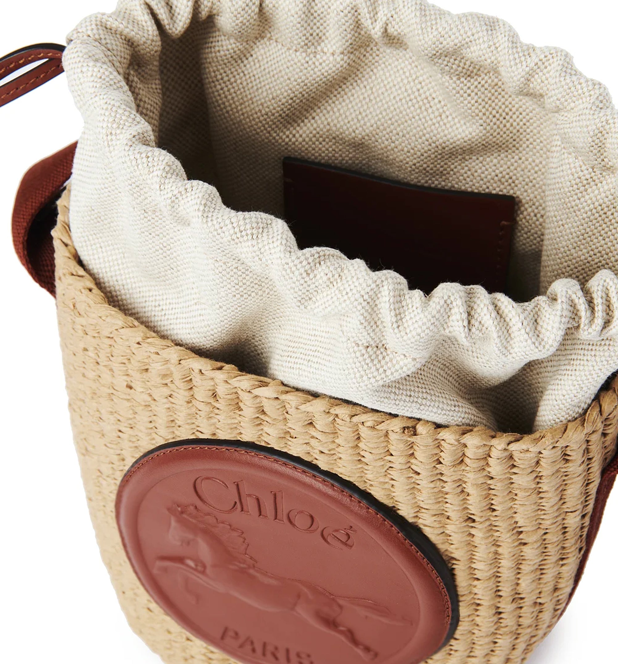 Small Horse Medal Basket In Natural Fibers