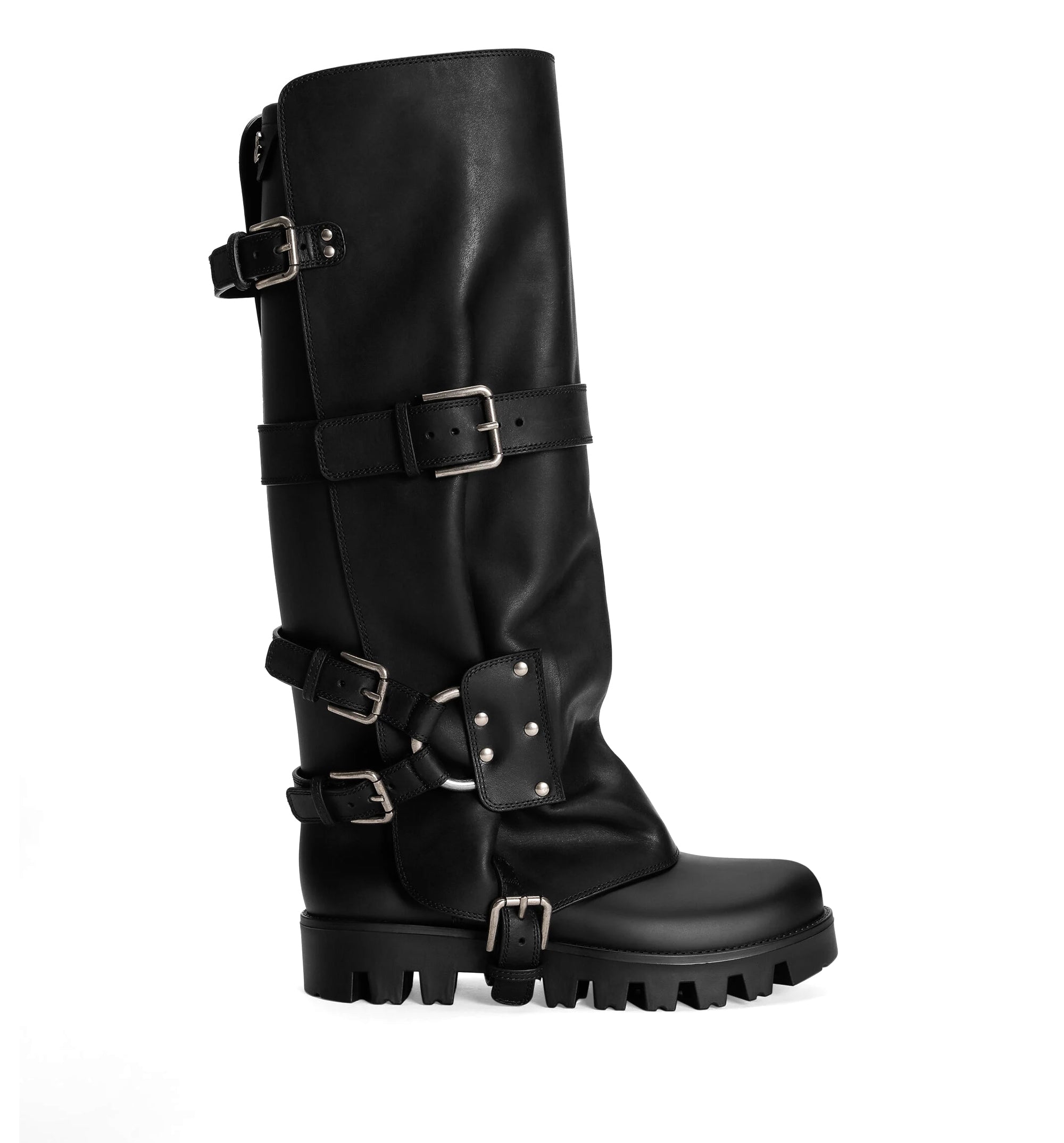 Buckled Biker Boots