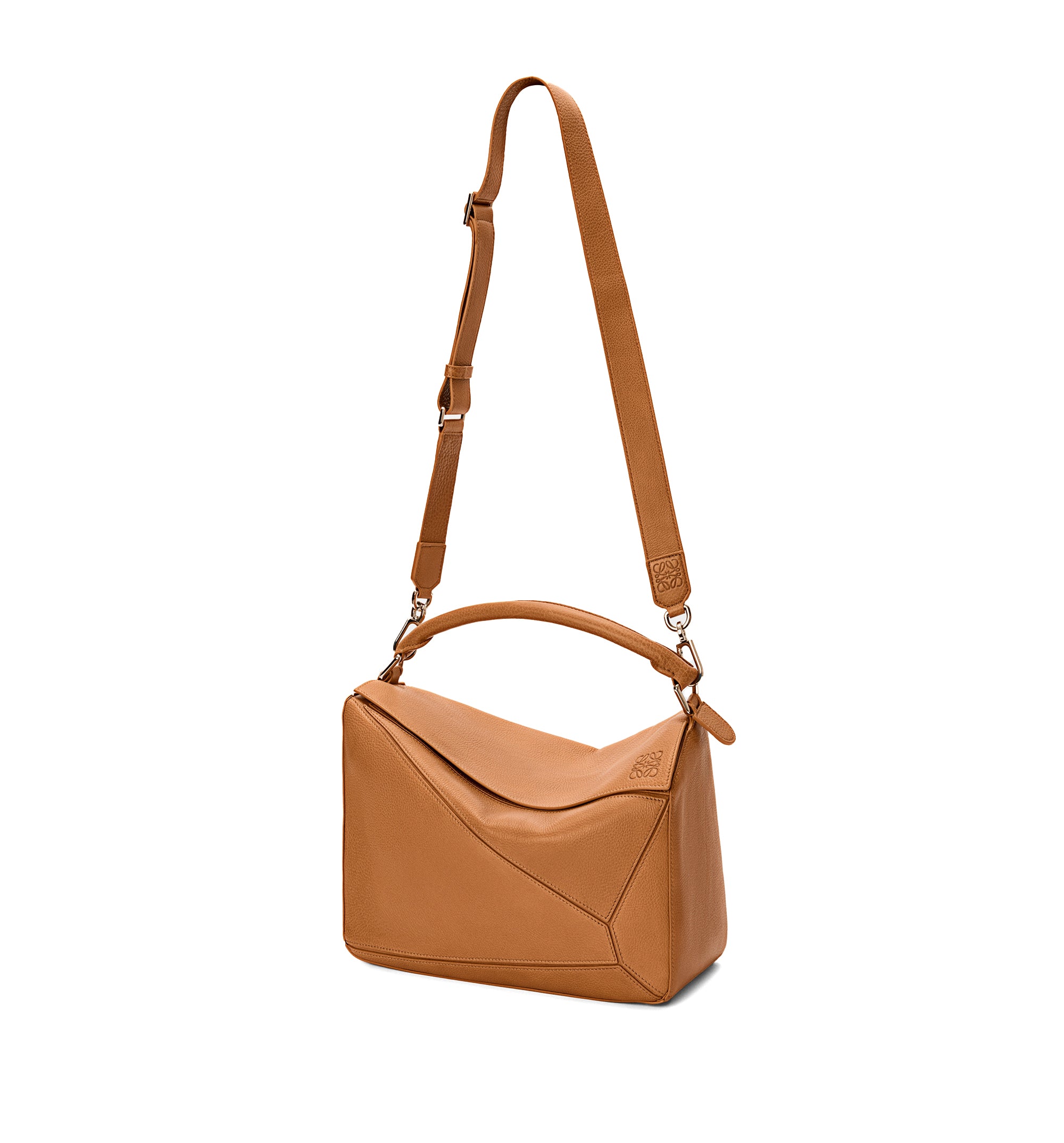 Large Puzzle Bag In Supple Grained Calfskin