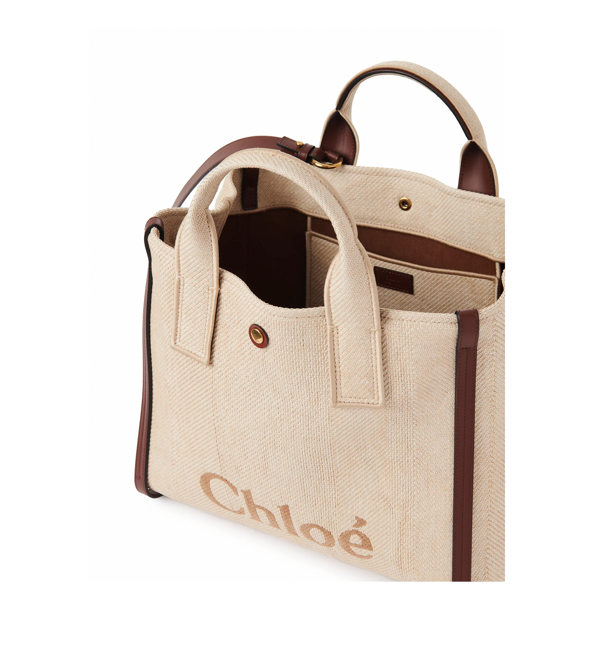 Carry Tote Bag in Raffia-effect Fibers
