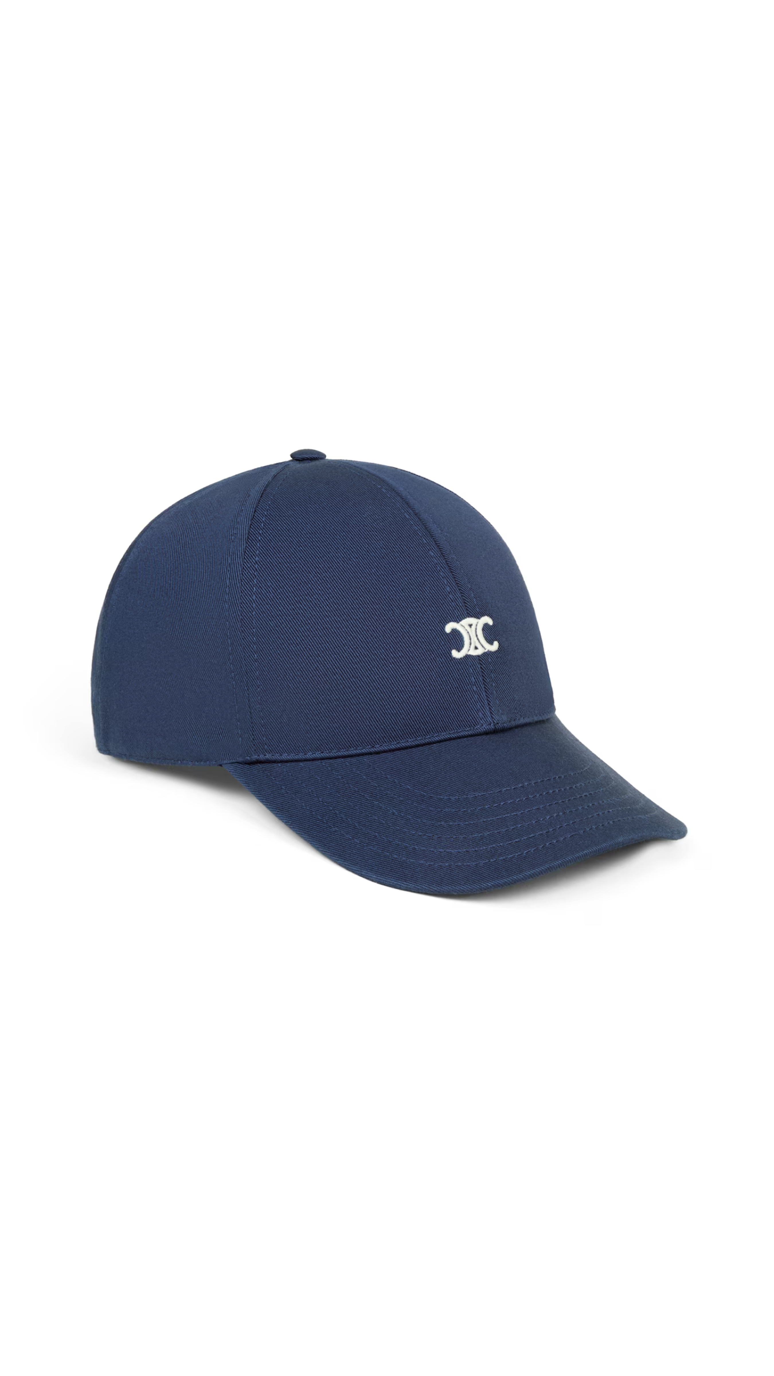 Triomphe Baseball Cap in Cotton Gabardine - Indigo